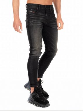 Diesel Slim-fit-Jeans Stretch Hose Vintage Schwarz - D-Strukt 0098B
