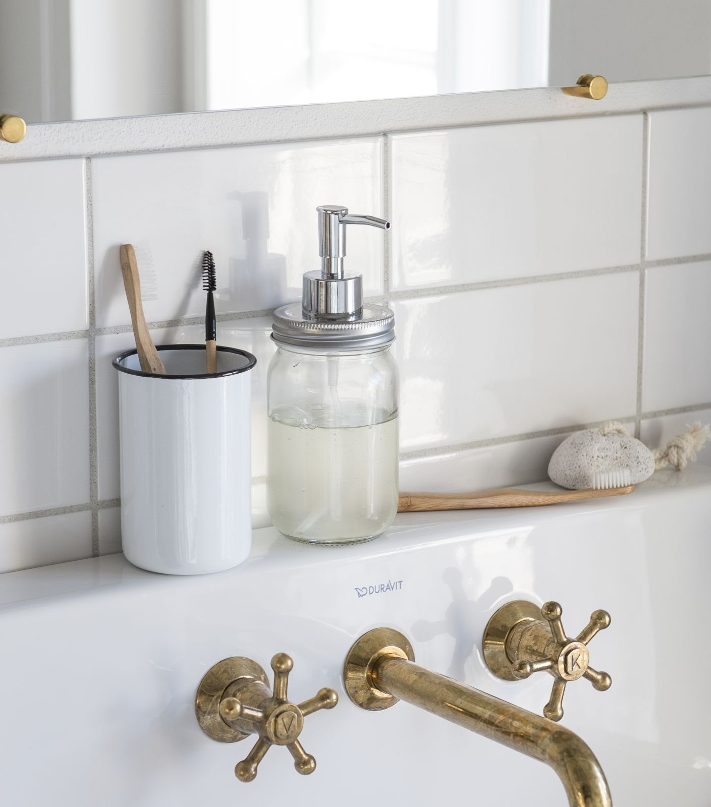 Ib Laursen Zahnputzbecher Ib Laursen - Becher Zahnputzbecher Emaille Weiß S günstig online kaufen