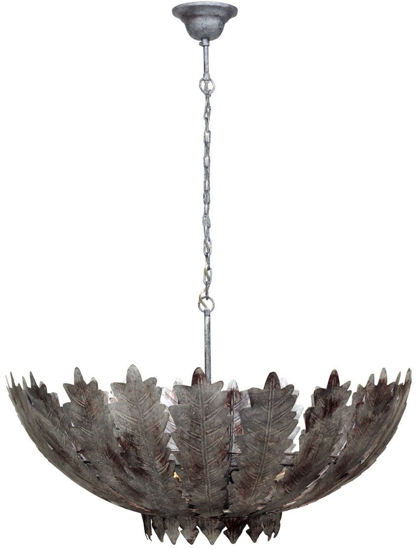 Kayoom Hängeleuchte Autumn Leaves in Silber, ohne Leuchtmittel, LxBxH: 48 x 48 x 23 cm, ohne Leuchtmittel