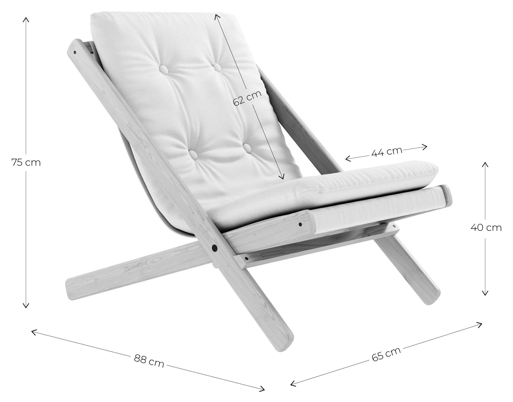 Karup Design Sitzauflage wasserabweisender Loungesessel und Boogie trocknende Gartenstuhl, schnell weiß OUT