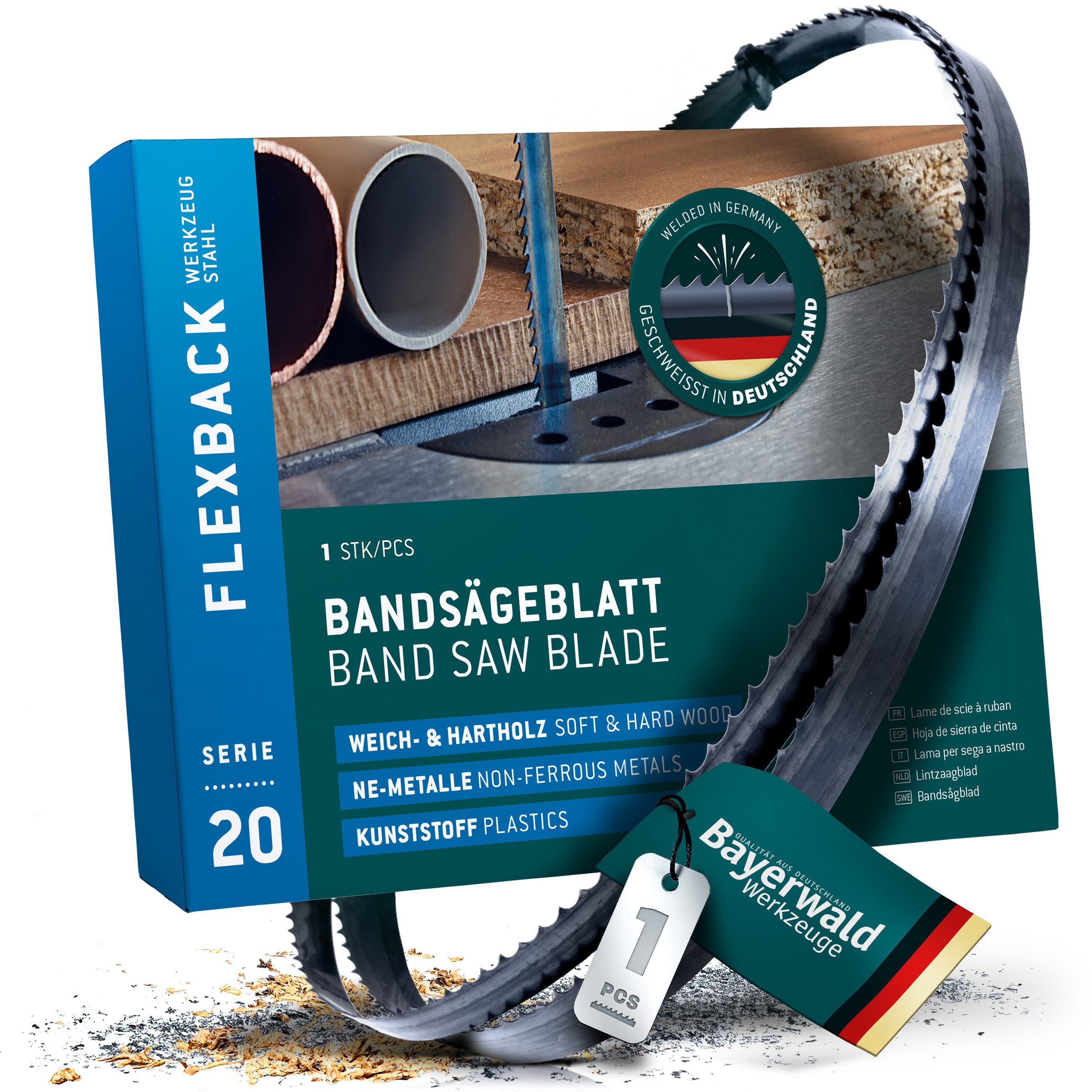 QUALITÄT AUS DEUTSCHLAND Bayerwald Werkzeuge Bandsägeblatt Bayerwald Metall Bandsägeblatt 1712 x 13 x 0.36 x