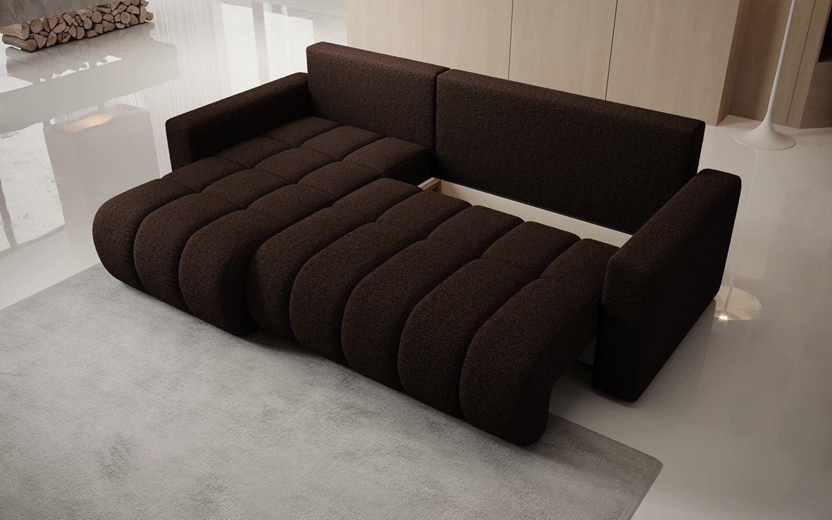 Luxusbetten24 Schlafsofa Designer Sofa Giulio L, mit Stauraum und Schlaffunktion – Bild 3 von 5