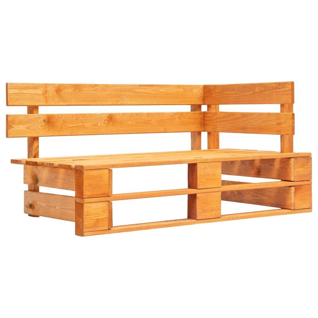 furnicato Gartenbank Outdoor-Eckbank Paletten Holz Honigbraun günstig online kaufen