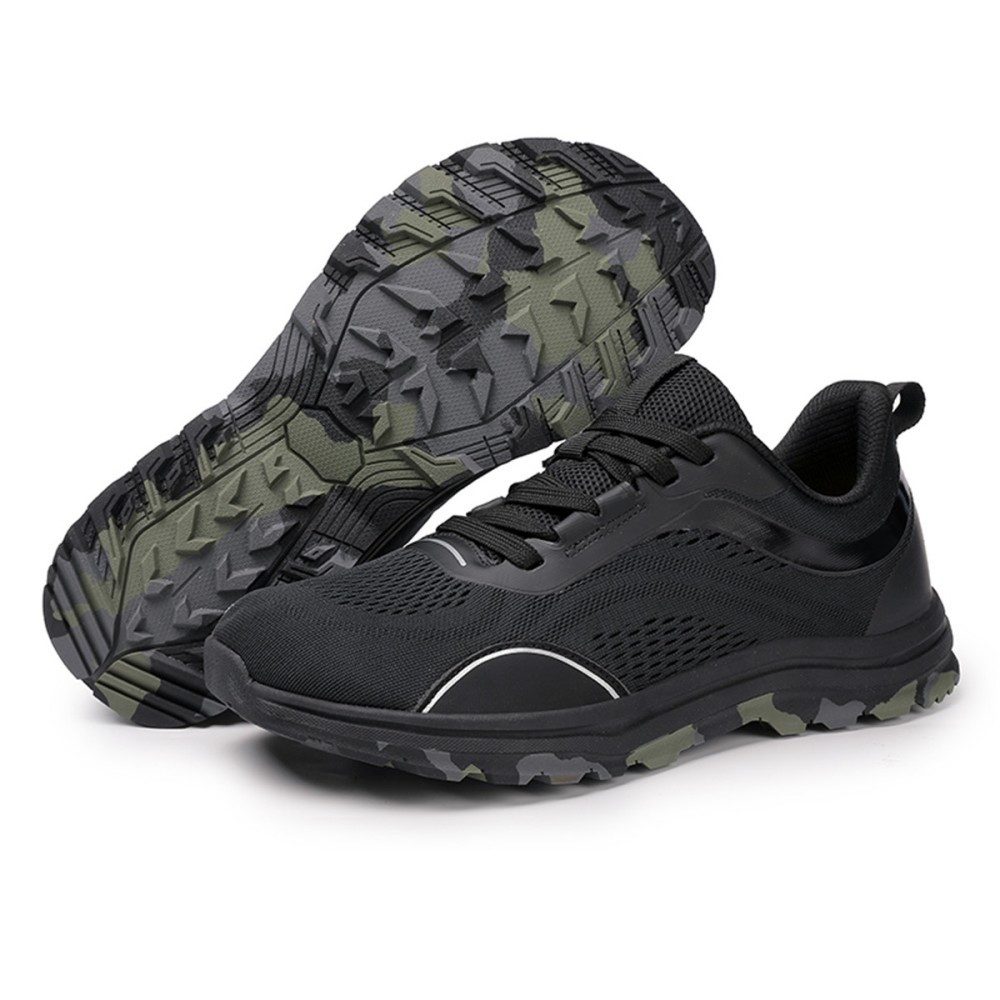 HUSK'SWARE Wanderschuh (Trekking Schuhe für breite Füße, rutschfest, stoßdämpfend, Trekking Schuhe für breite Füße, rutschfest, stoßdämpfend) Herren Wanderschuhe Breit Zehenbox Outdoor Trekkingschuhe