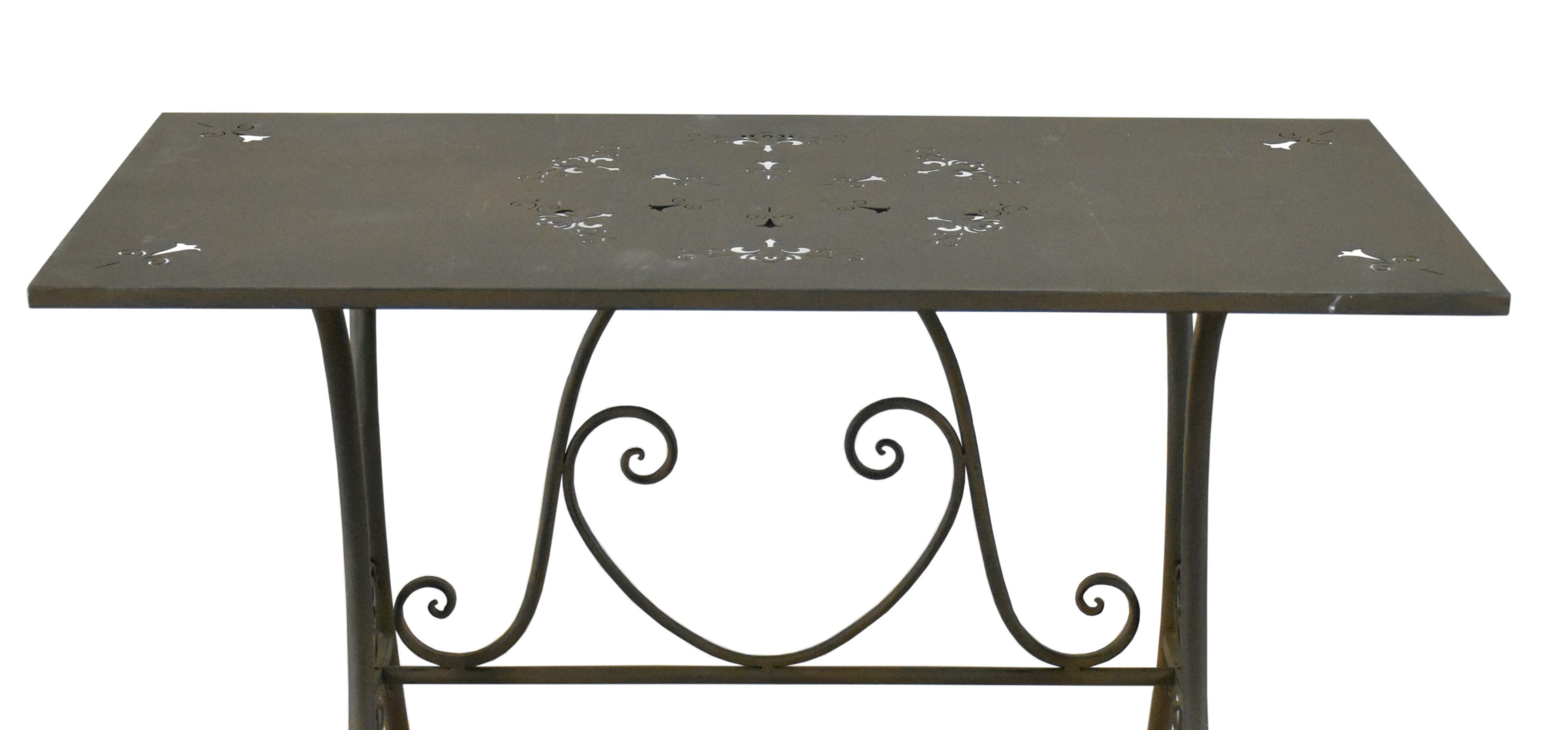 HTI-Living Gartentisch Metalltisch Braun Lily (Stück, günstig online kaufen