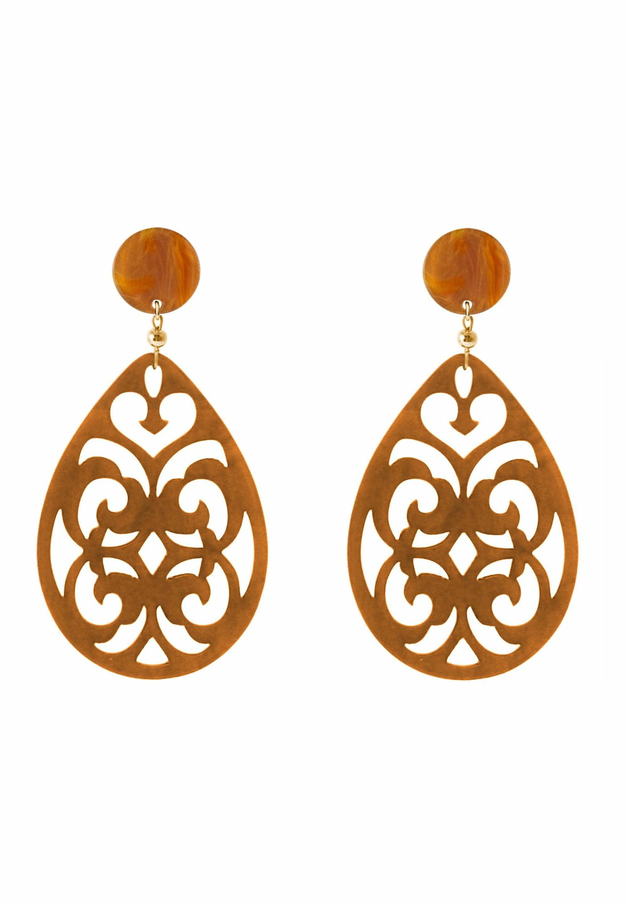 Gemshine Paar Ohrhänger TROPFEN HONIG, Europäischer Schmuck: Qualität liebevoll hergestellt