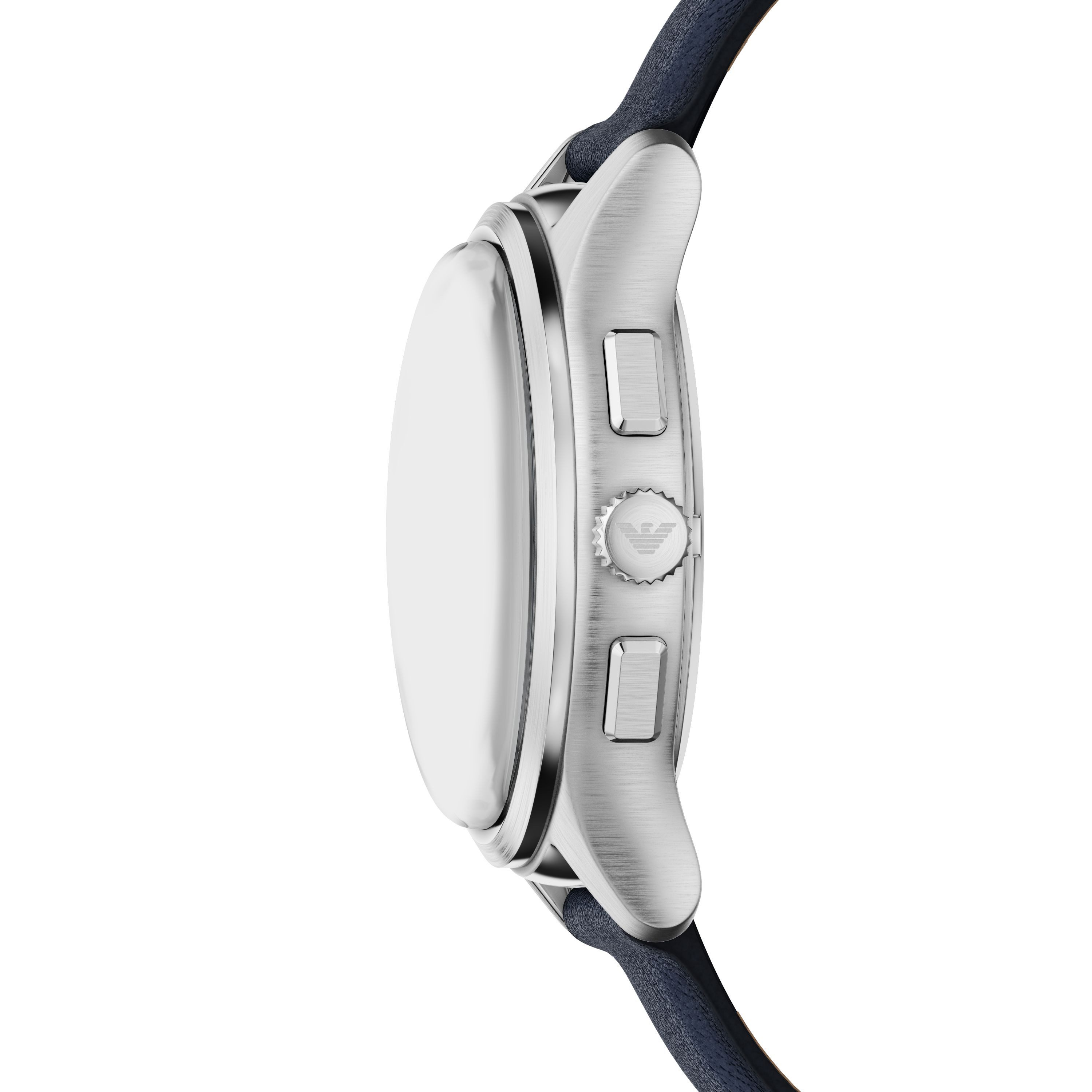 Emporio Armani Chronograph AR11747, Quarzuhr, Armbanduhr, Herrenuhr, Lederarmband, analog, Tag
