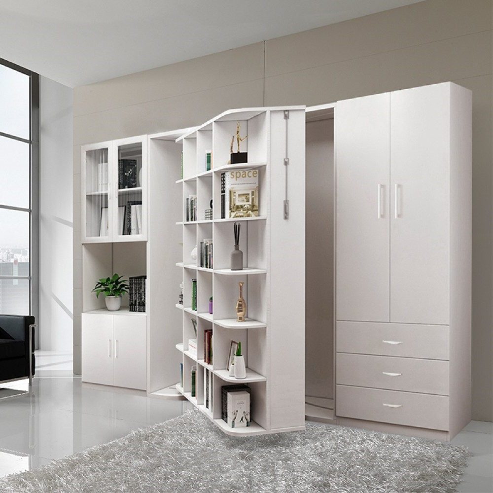 Xlmoebel Schrankbett Multifunktionaler Wandschrank mit integriertem Gästebett und Stauraum (Bett Mit Regal) Hergestellt in Europa