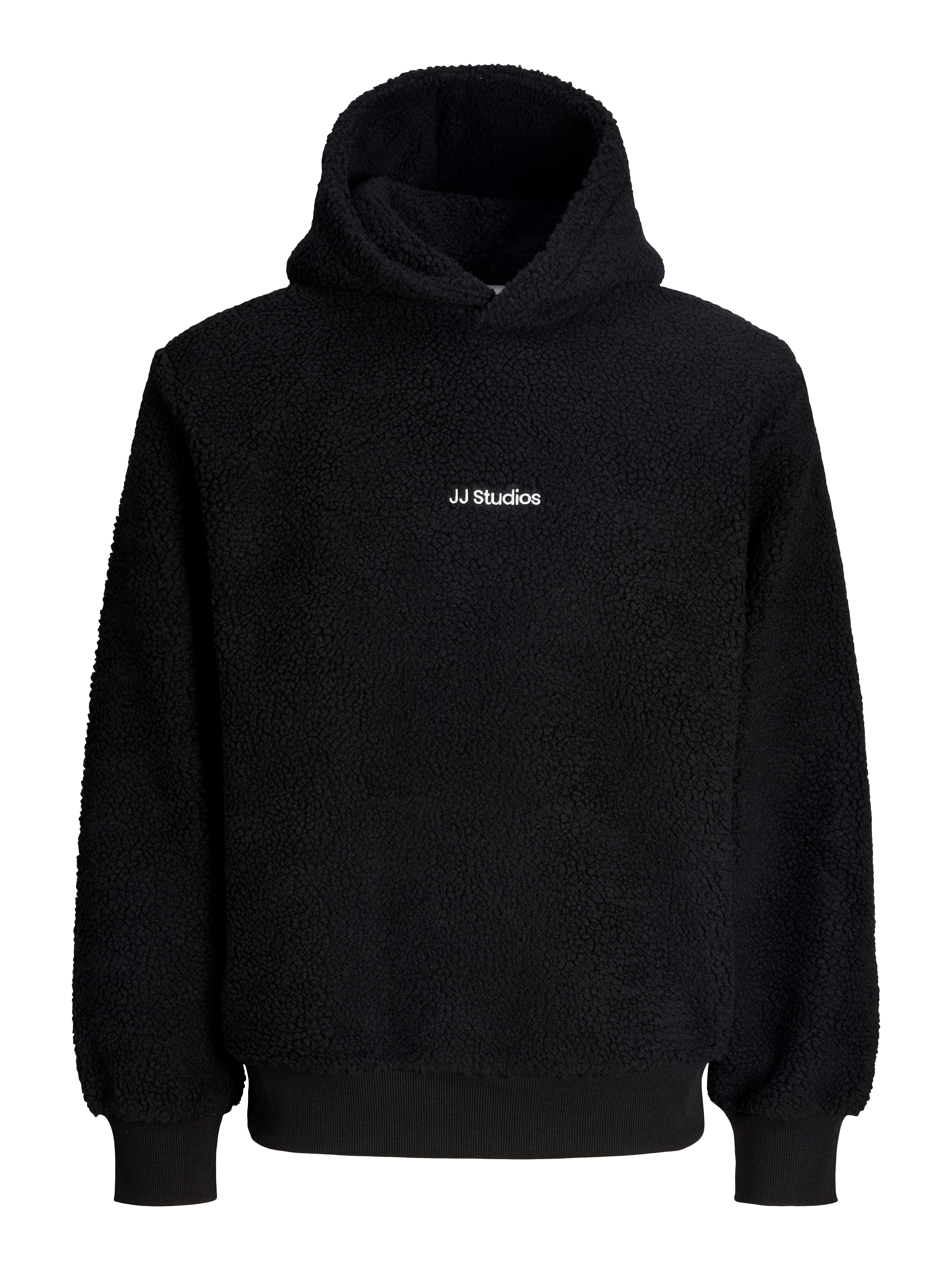 Jack & Jones Kapuzensweatshirt JJSOHO TEDDY SWEAT HOOD SN Kunstfaser, relaxed fit