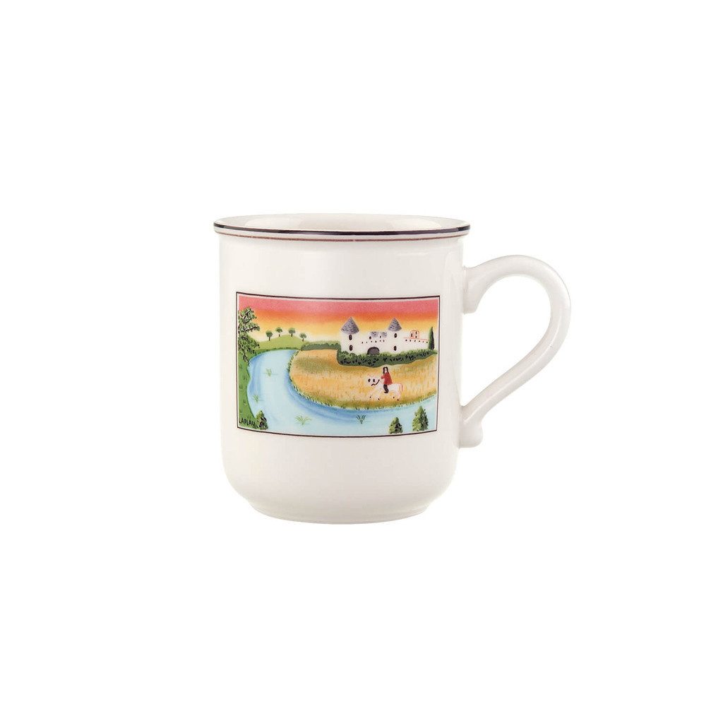 Villeroy & Boch Becher Design Naif Kaffeebecher Schloss 300 ml, 1-tlg., Porzellan