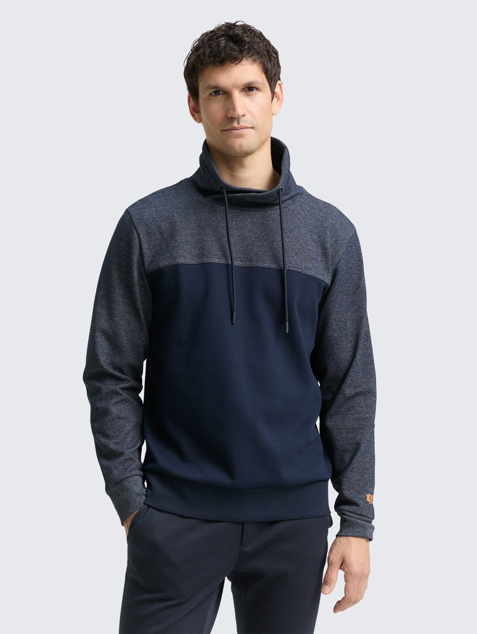 TOM TAILOR Sweatshirt Strick & Sweatshirts Snood Sweatshirt mit Struktur-Mix