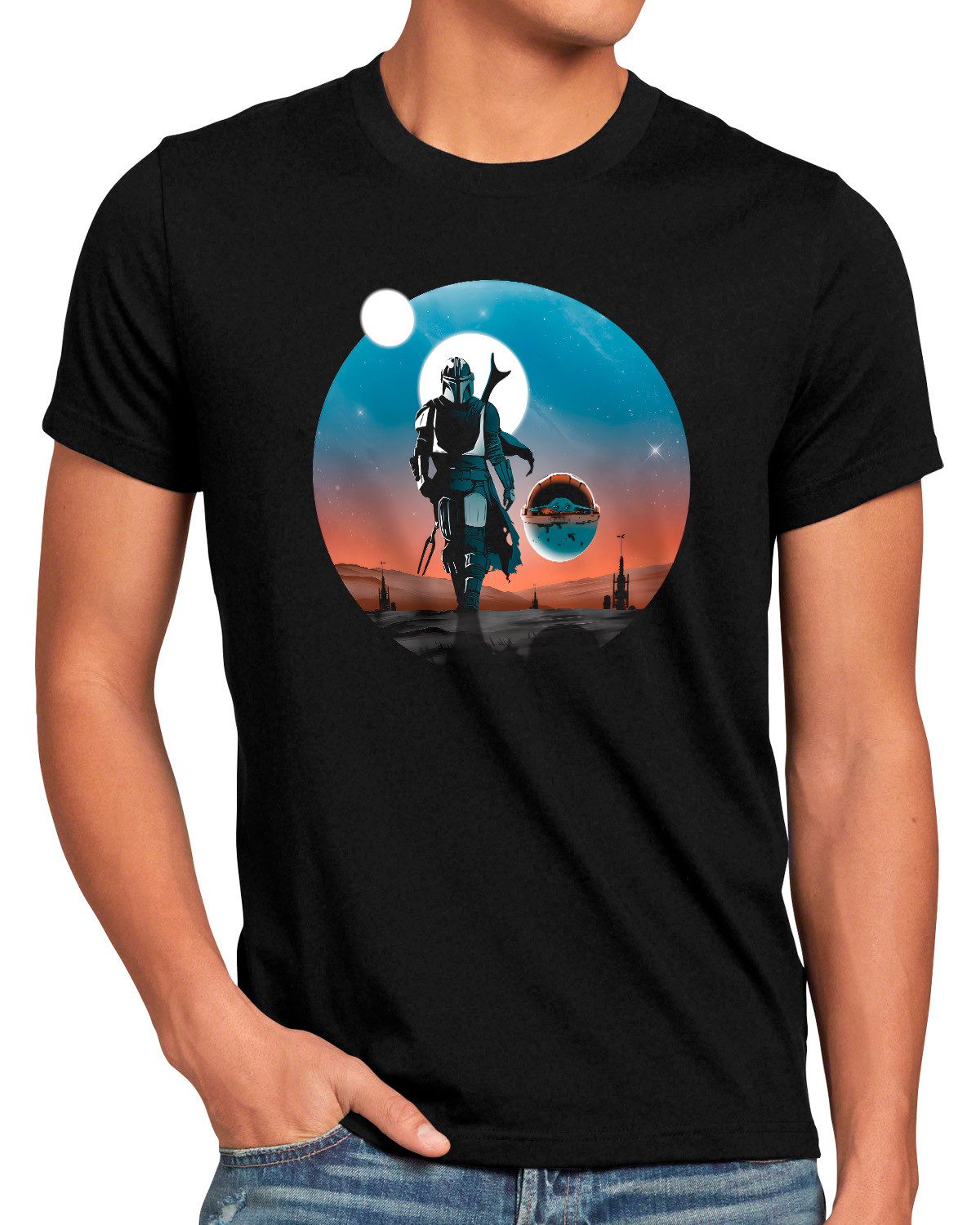 style3 T-Shirt Protect Child yoda wars boba mandalorian andor star