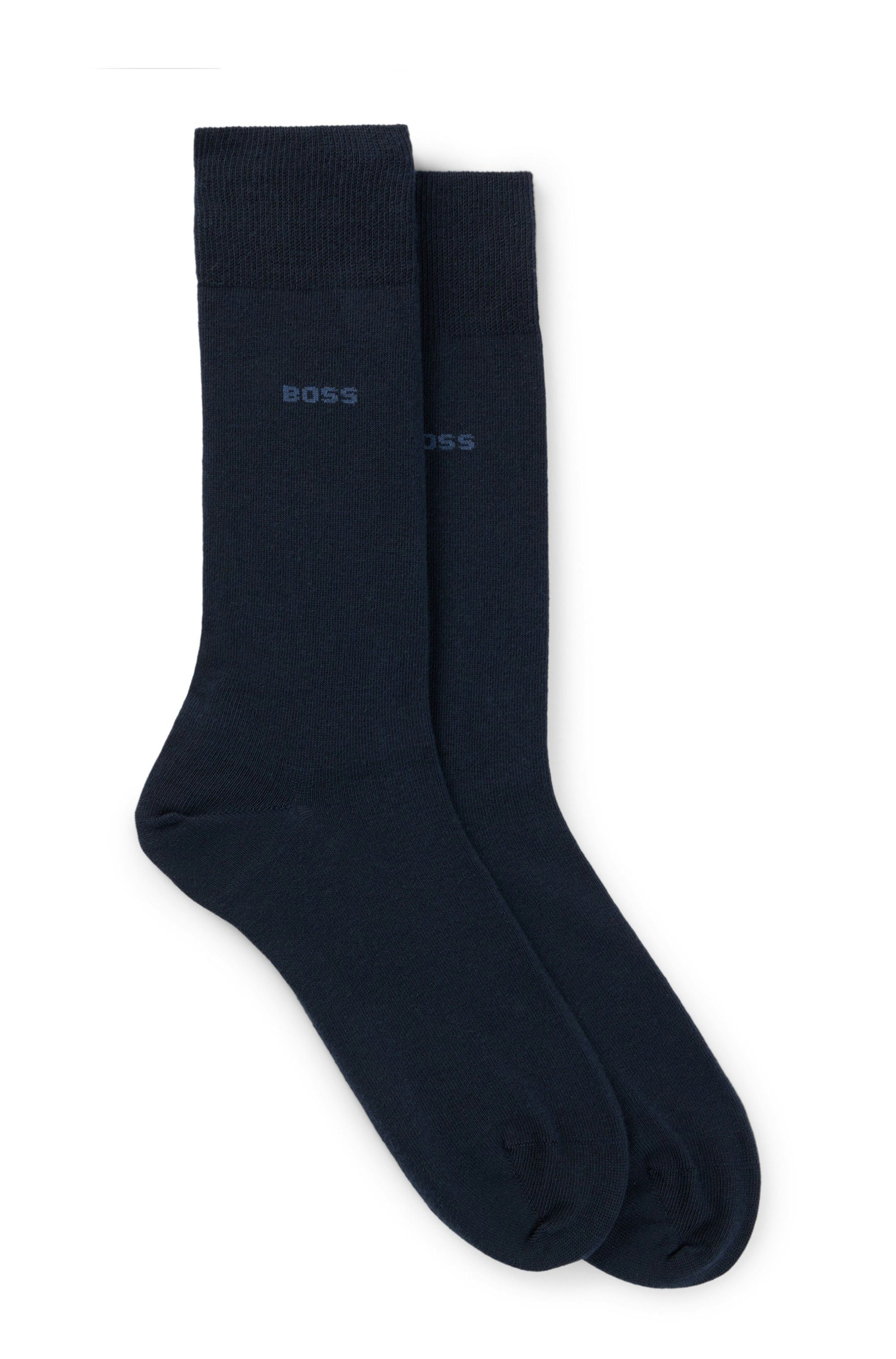 BOSS Businesssocken 2P RS Uni CC (Packung, 2-Paar, 2er) mit Markenlogo