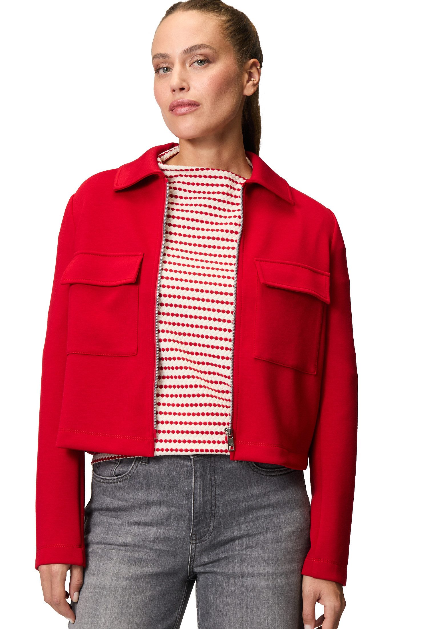 Zero Jackenblazer zero Sweatjacke mit Klappentaschen günstig online kaufen