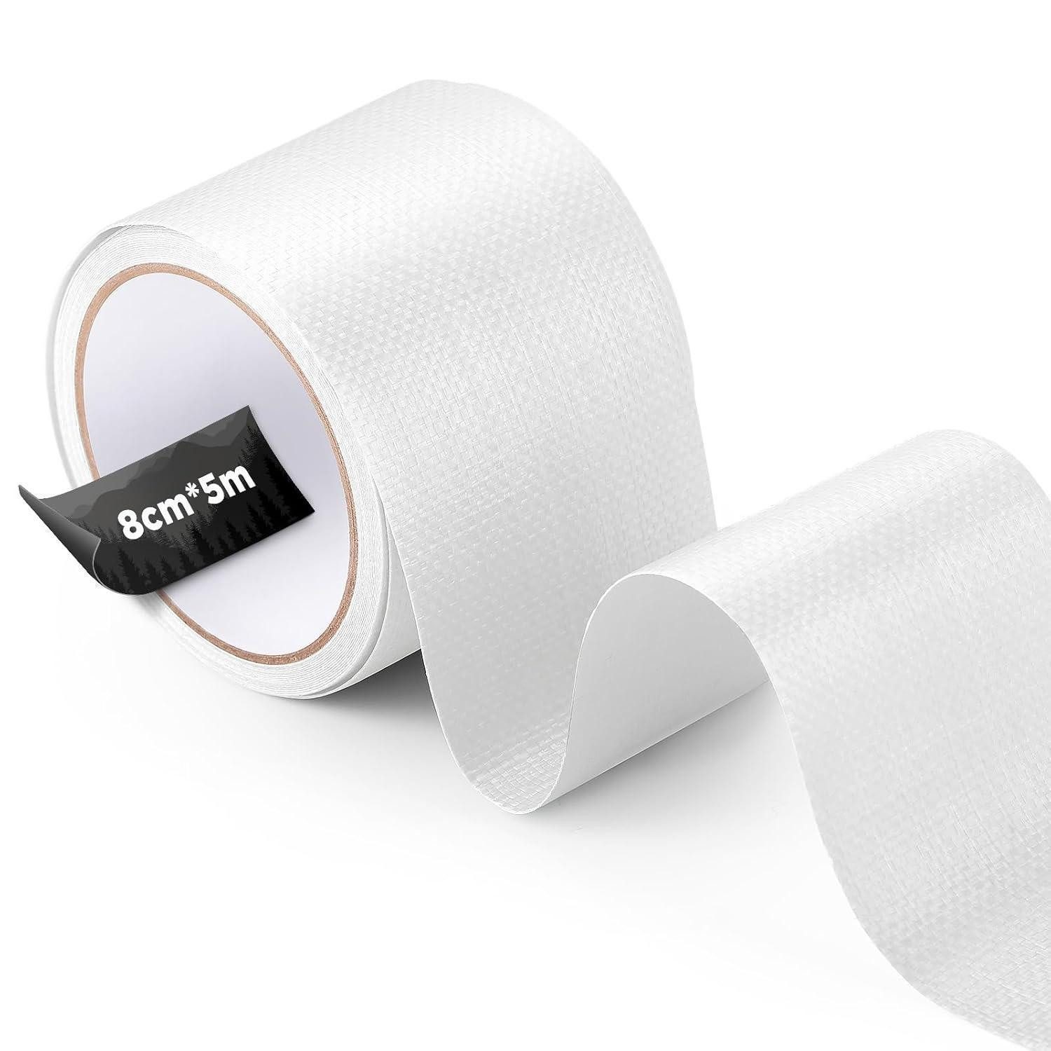 LuxusKollektion Klebeband Planenband Reparaturklebeband 5m Weiß gewebte Oberfläche Kunststoffe