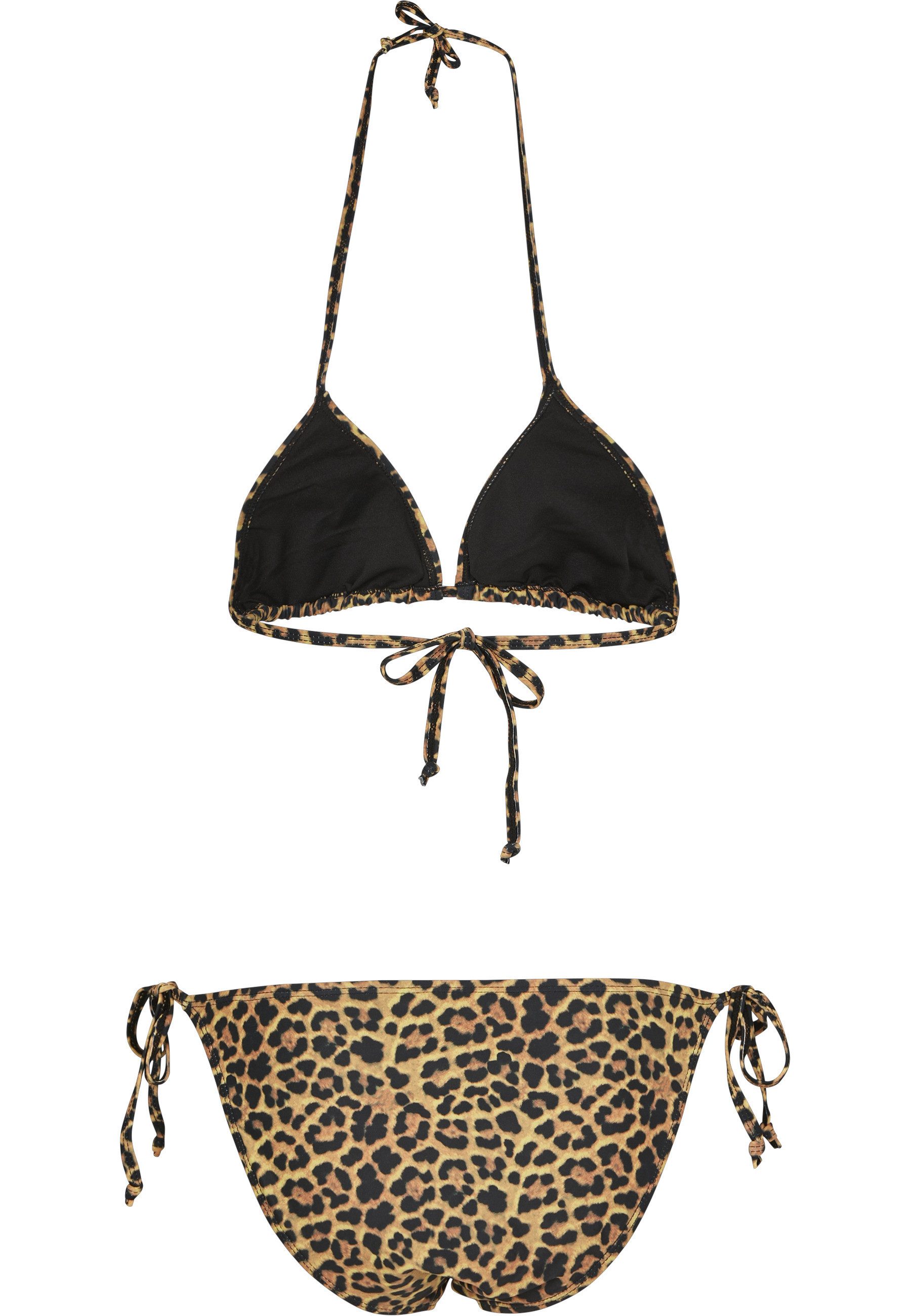 URBAN CLASSICS Triangel-Bikini Urban Classics Damen Ladies Animal Bikini