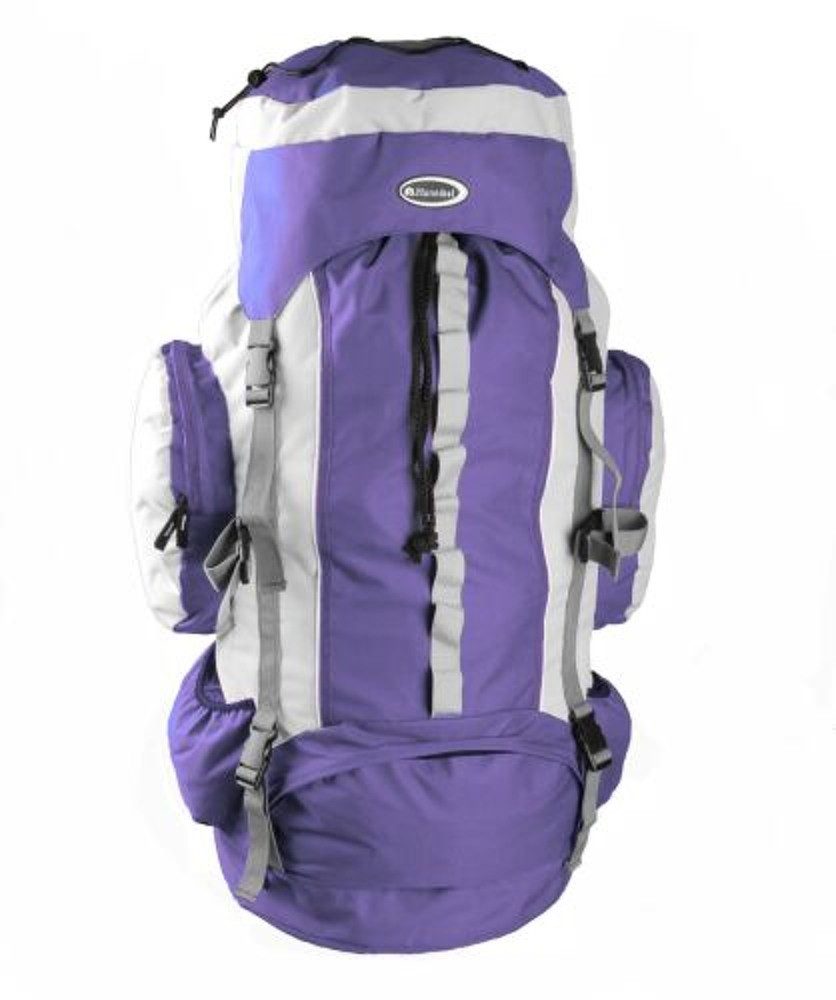 emeco Wanderrucksack Trekking Wanderrucksack Reiserucksack Rucksack Outdoor Violet XXL 75 L