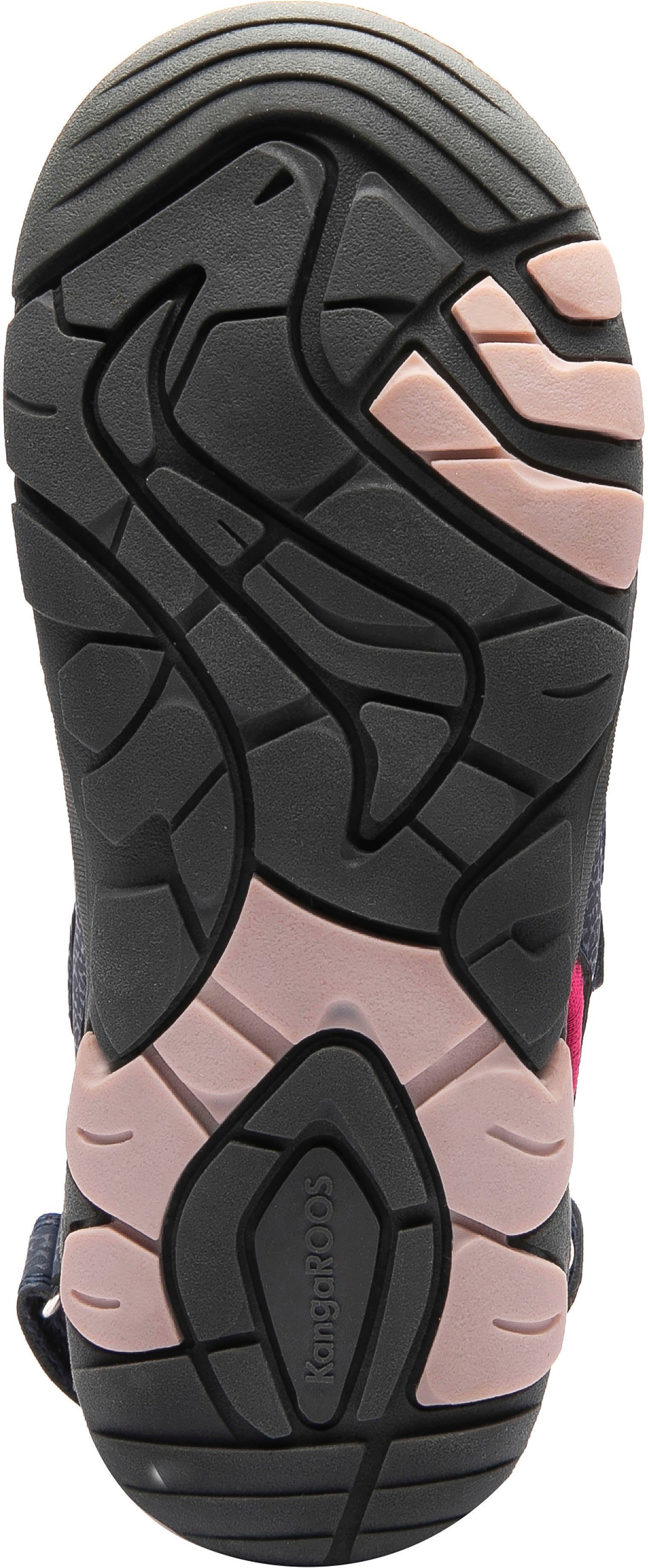 KangaROOS K-Trek Sandale blau-pink Klettverschluss mit