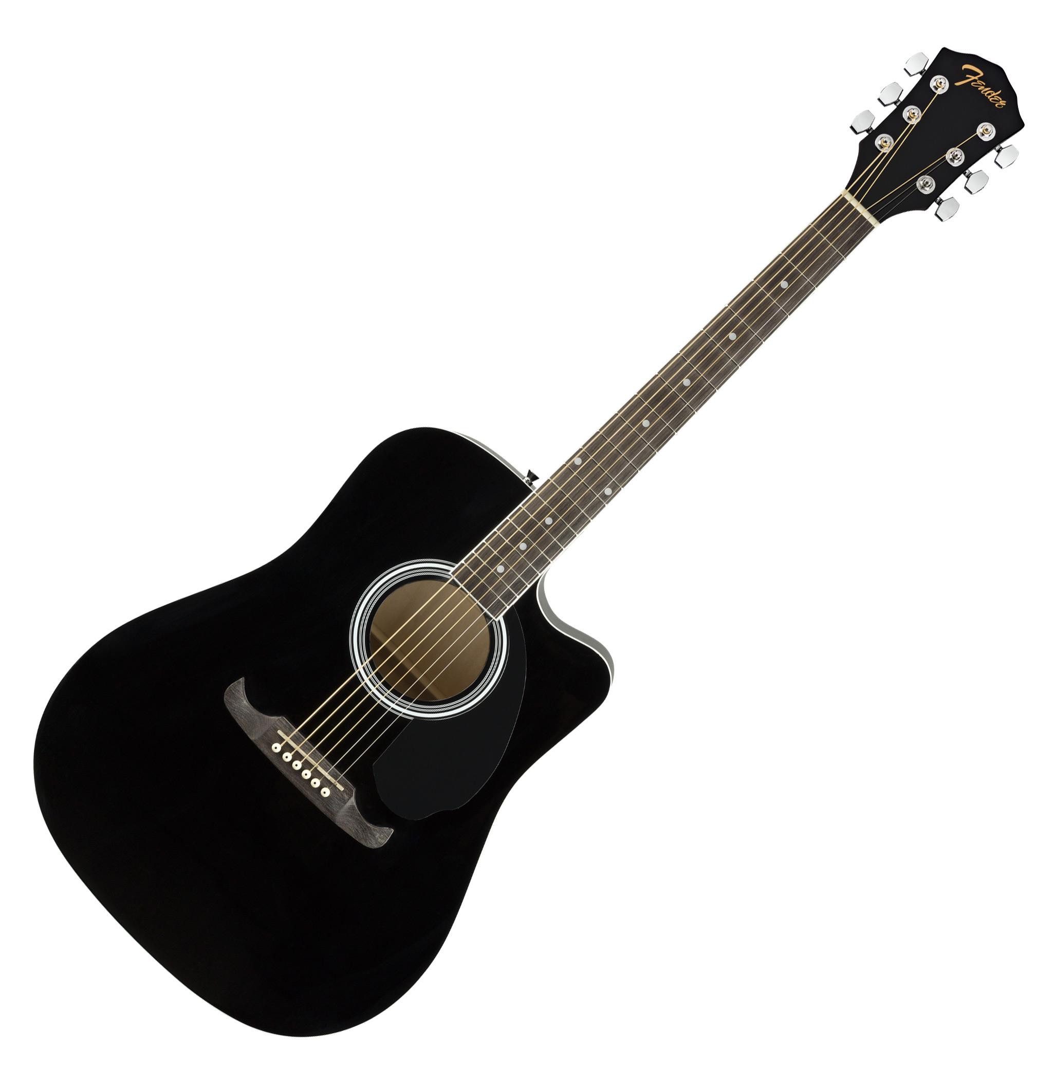 Fender Westerngitarre Fender FA-125CE Dreadnought Black