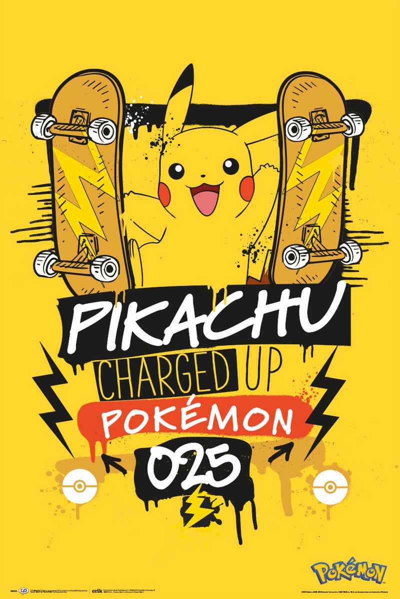 Grupo Erik Poster Pokemon Poster Pikachu Charged Up 025 61 x 91,5 cm