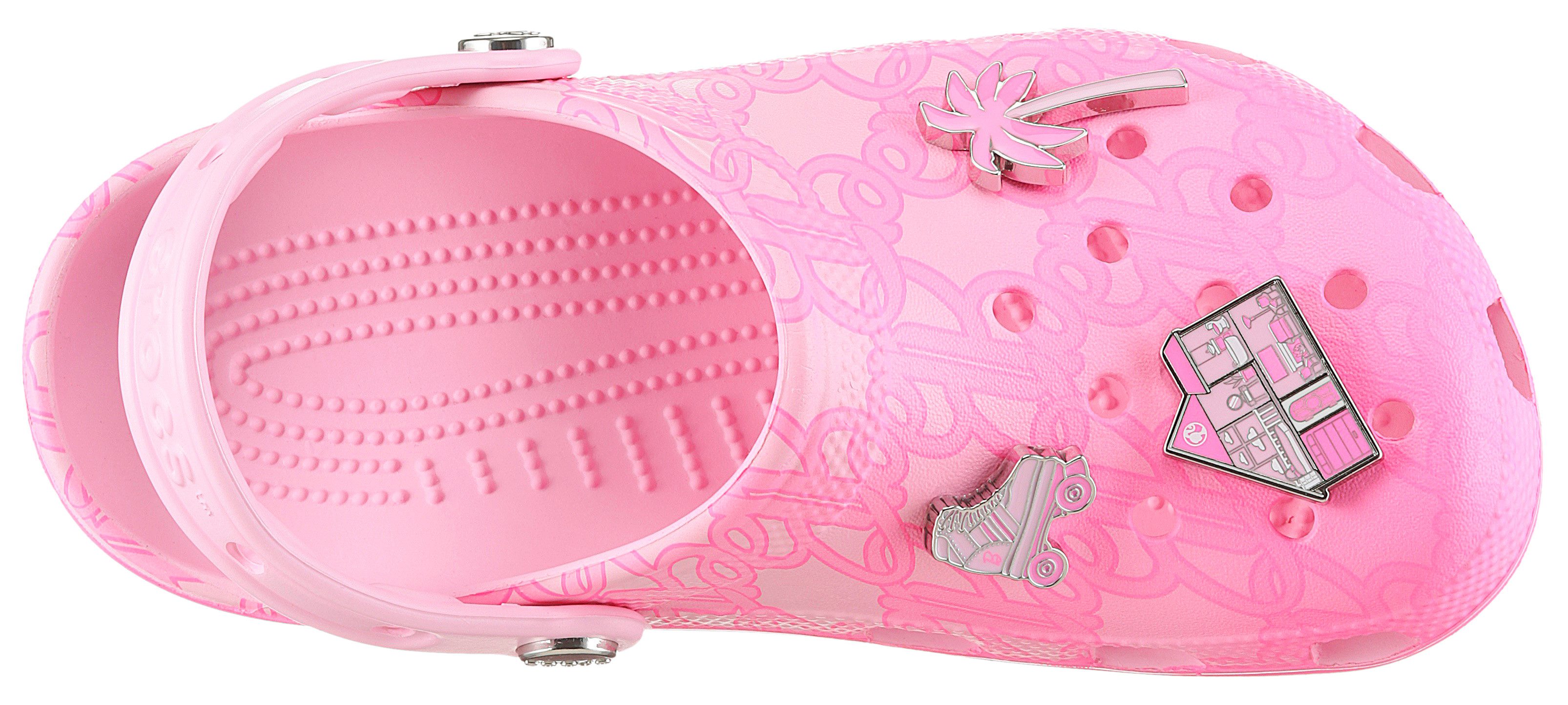 Crocs Mattel Pink Barbie Clog mit Barbie Applikationen
