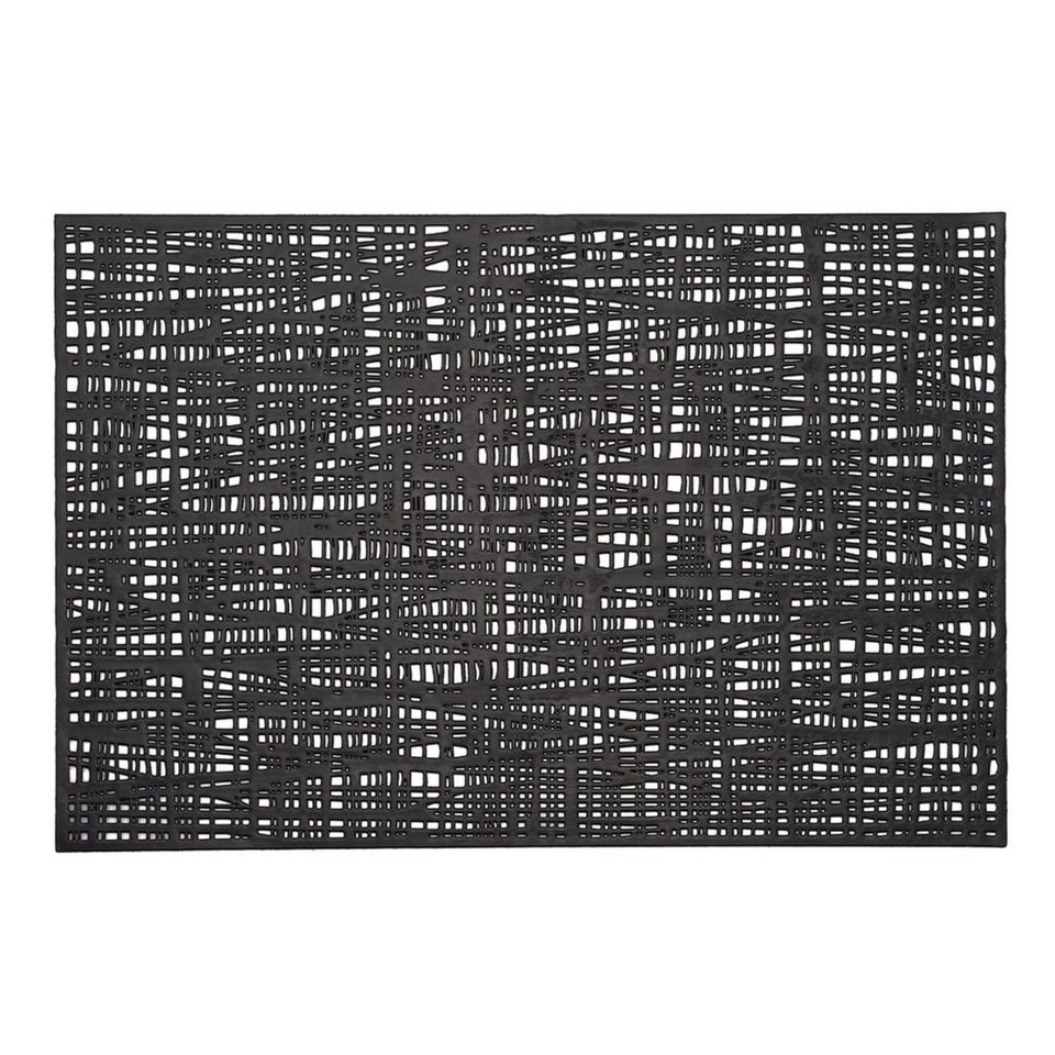 Platzset, Scribble, Zeller Present, (1-St), Kunststoff, schwarz, 45 x 30 cm  (1 Stück)