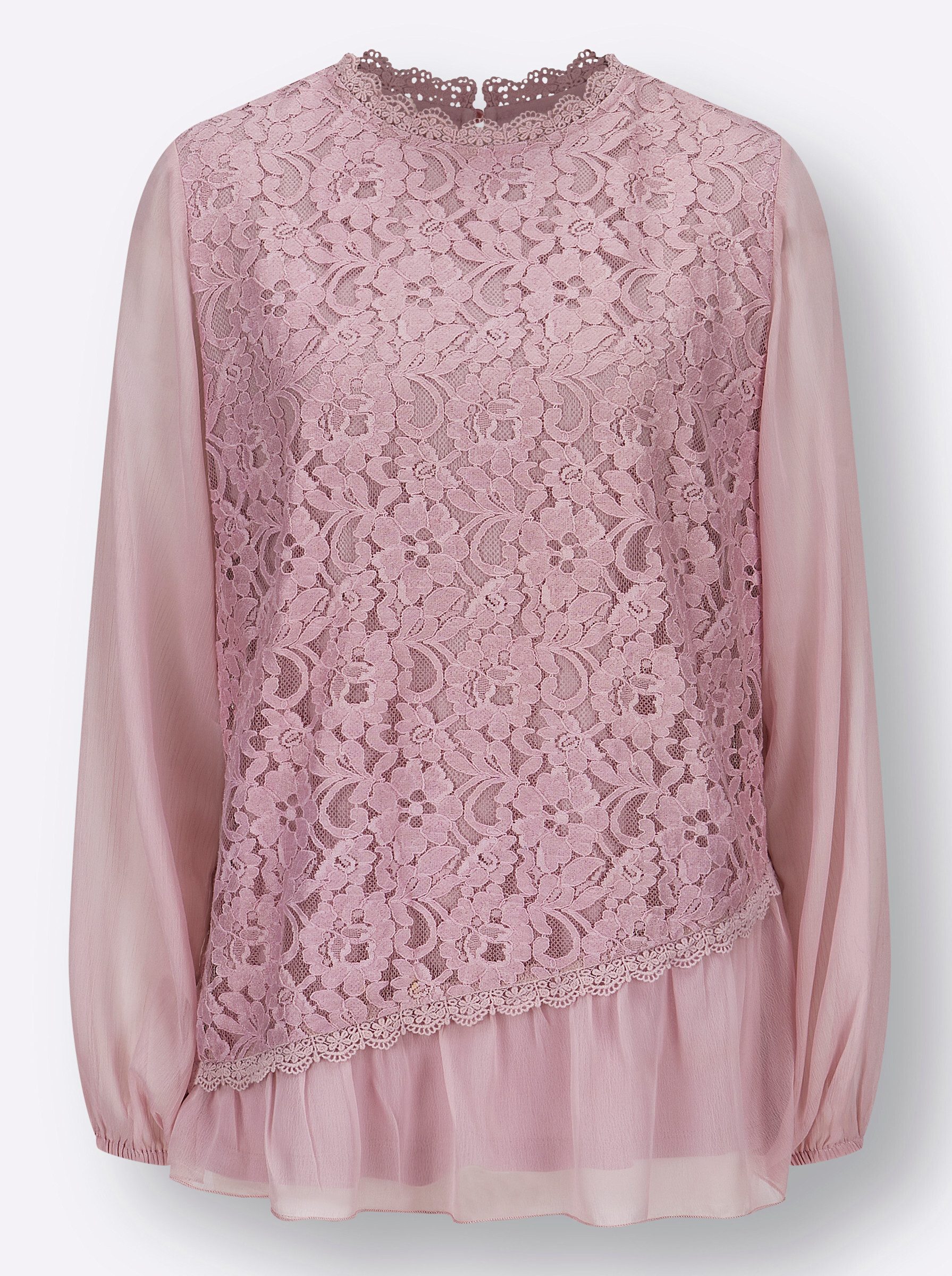 Witt Klassische Bluse Spitzenbluse .