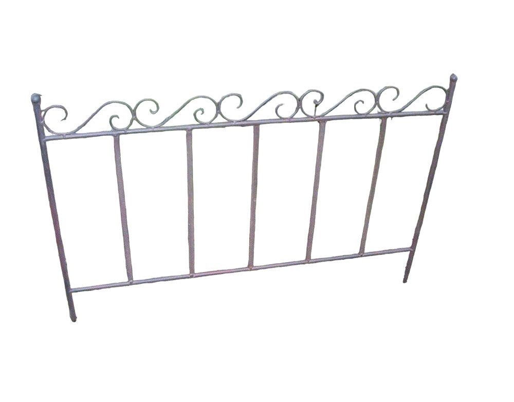 Deko-Impression Rankgitter Steckzaun, 4 Stück, Rankgitter, Rankhilfe Beetbegrenzer Eisen je 70 cm, 4 St.
