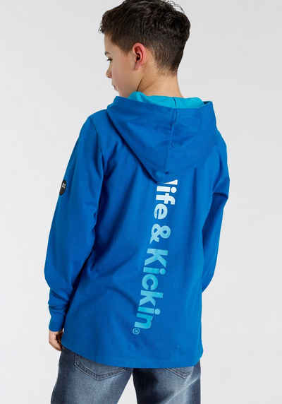 Alife & Kickin Kapuzenshirt Logo-Print modischer Rückenprint im Farbverlauf, NEUE MARKE!