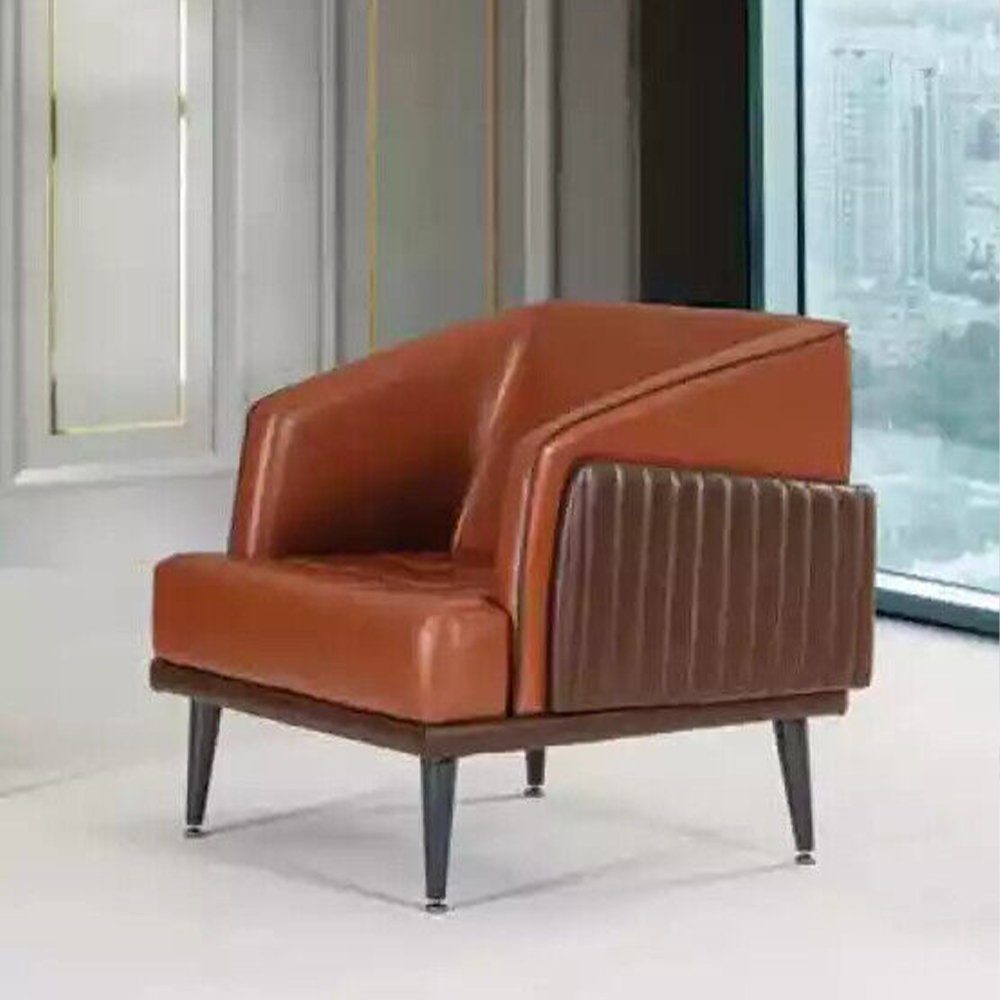 JVmoebel Sessel Luxus Sessel Stil Modern Arbeitzimmer Polster Stoff Design Büro Möbel, Made In Europe