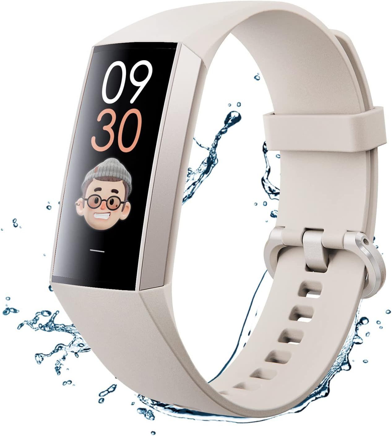 Smartwatch Damen Herren mit Telefonfunktion, Fitness Tracker Uhr Smartwatch