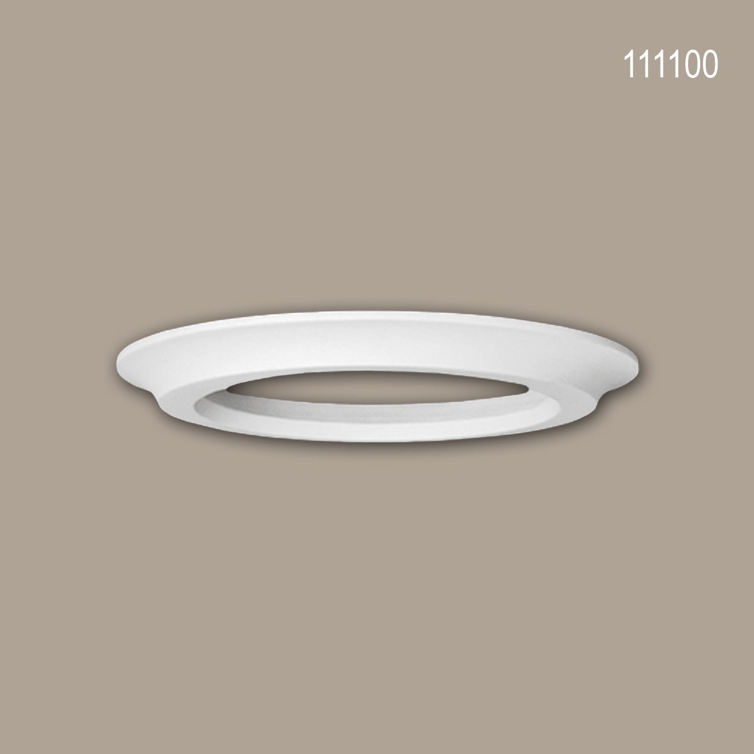 Profhome Wanddekoobjekt 111100 Vollsäulen Ring Säule Zierelement dekoratives Element (Vollsäulen Ring, 1 St., Säule, Zierelement, Stucksäule, Dekosäule, 28 cm), weiß, vorgrundiert, Stil: Dorisch