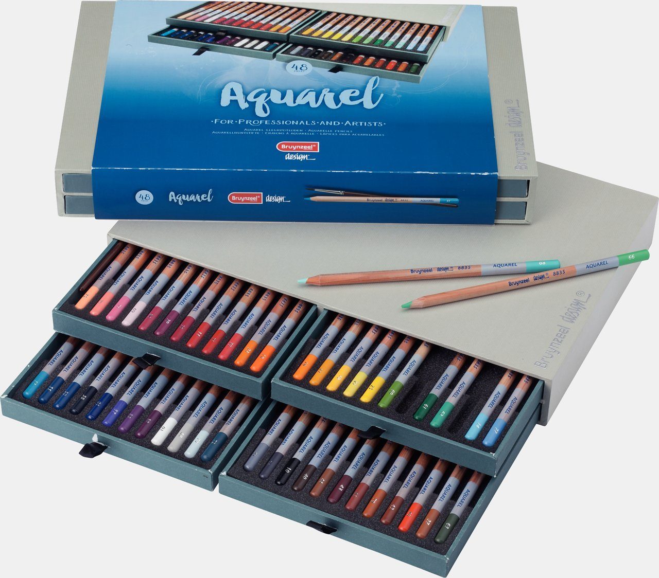 Talens Aquarellstifte Bruynzeel Kasten mit 48 Aquarellbuntstiften, (48-tlg)