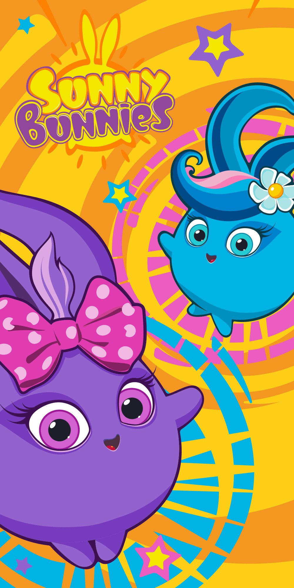 FARO pln Strandtuch Sunny Bunnies Badetuch Handtuch Strandtuch 70 x 140 cm