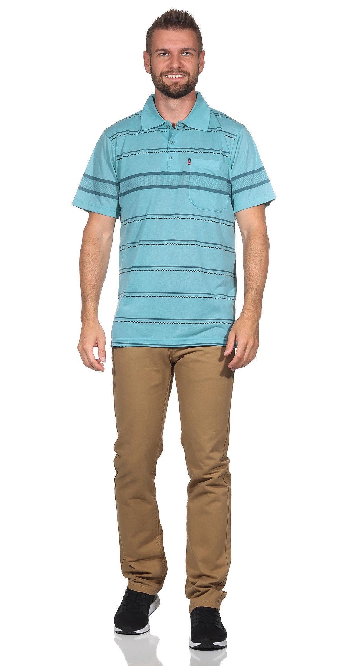 EloModa Poloshirt Herren Poloshirt Sommer Polo-Hemd günstig online kaufen