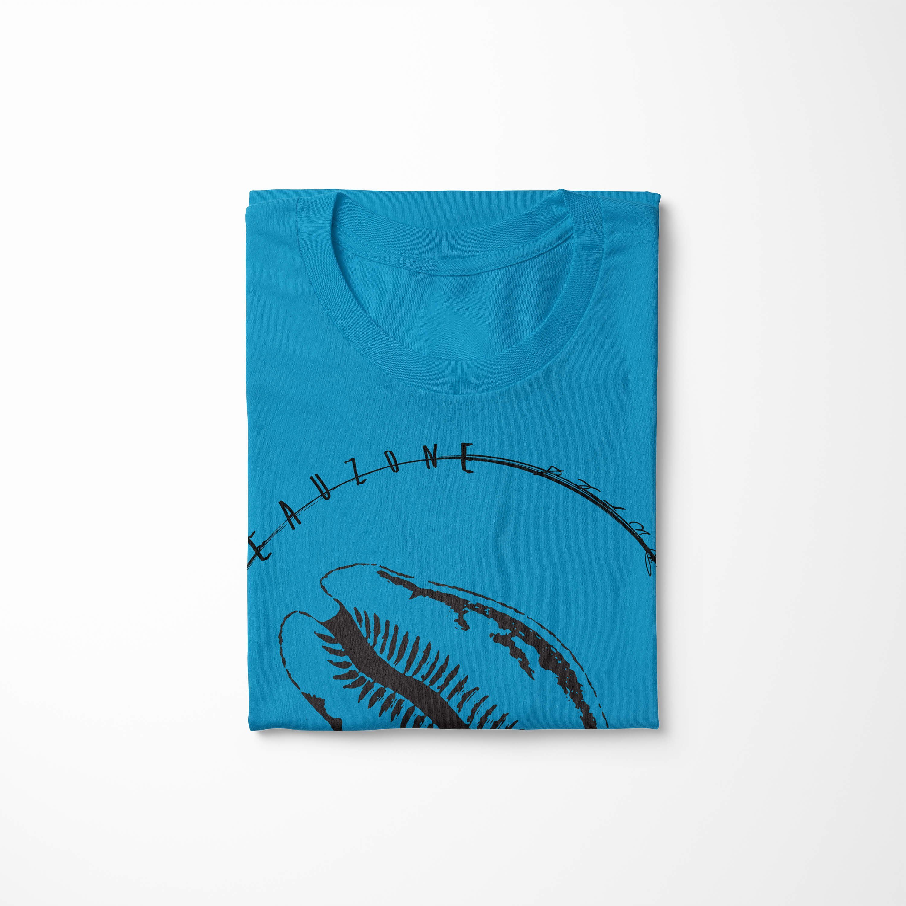 Struktur / Tiefsee Sea Creatures, T-Shirt 008 T-Shirt Art Sinus sportlicher Fische - und Sea feine Atoll Schnitt Serie:
