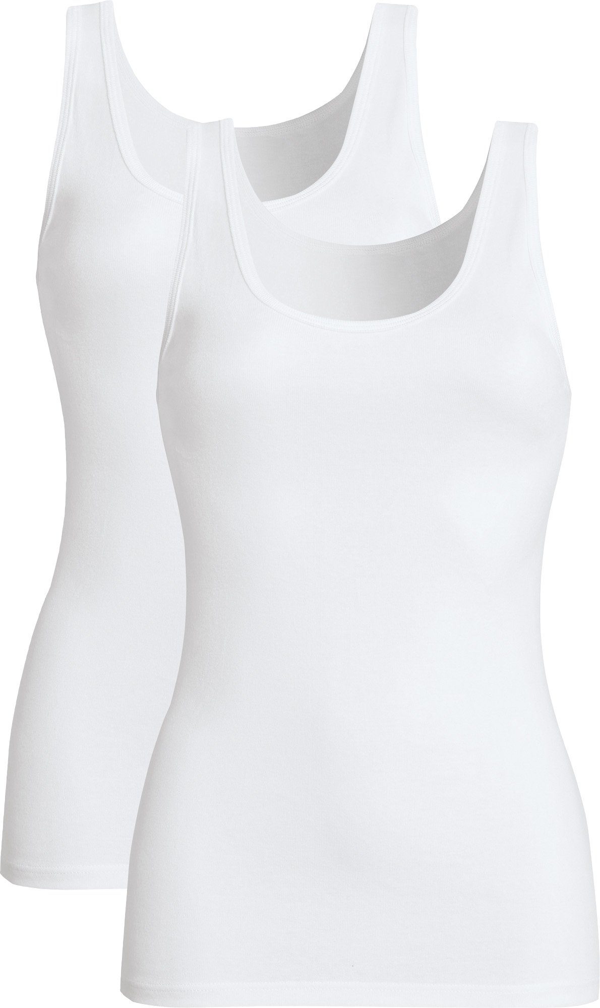 conta Unterhemd Damen-Unterhemd 2er-Pack Feinripp Uni günstig online kaufen