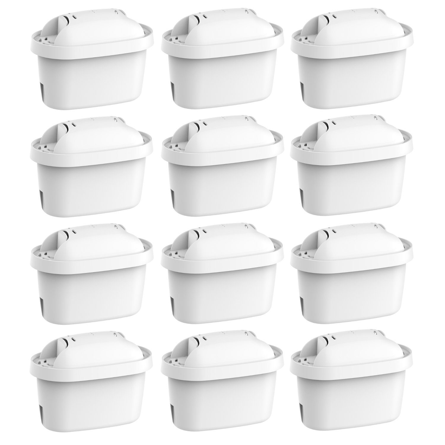 Comedes Wasserfilter 12er Set einsetzbar statt Brita Maxtra, passend für Brita Marella, Aluna, Mavea, Style, Flow, Elemaris