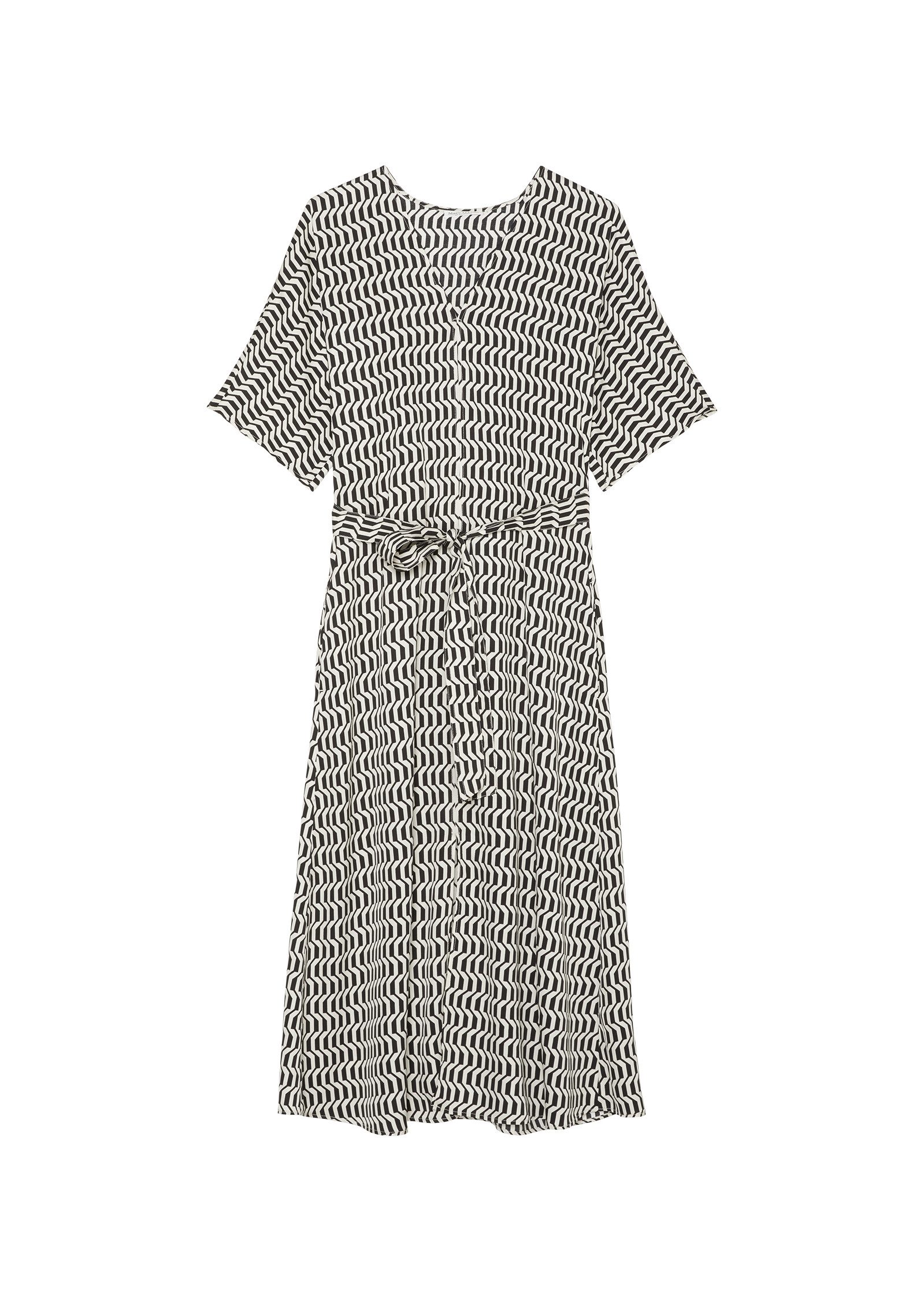 Marc O'Polo DENIM Maxikleid Midikleid mit Alloverprint - Regular Fit