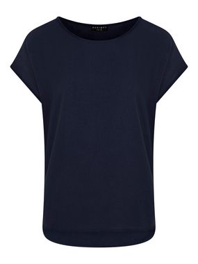 DENIMFY T-Shirt Damen Blusentop DFJule Regular Fit (1-tlg) Basic Kurzarm Blusenshirt mit Rundhalsausschnitt