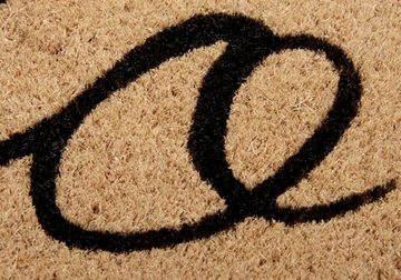 Fußmatte Kokos Handwritten Hello, HANSE Home, rechteckig, Höhe: 15 mm, Kokos, Schmutzfangmatte, Outdoor, Rutschfest, Innen, Kokosmatte, Flur