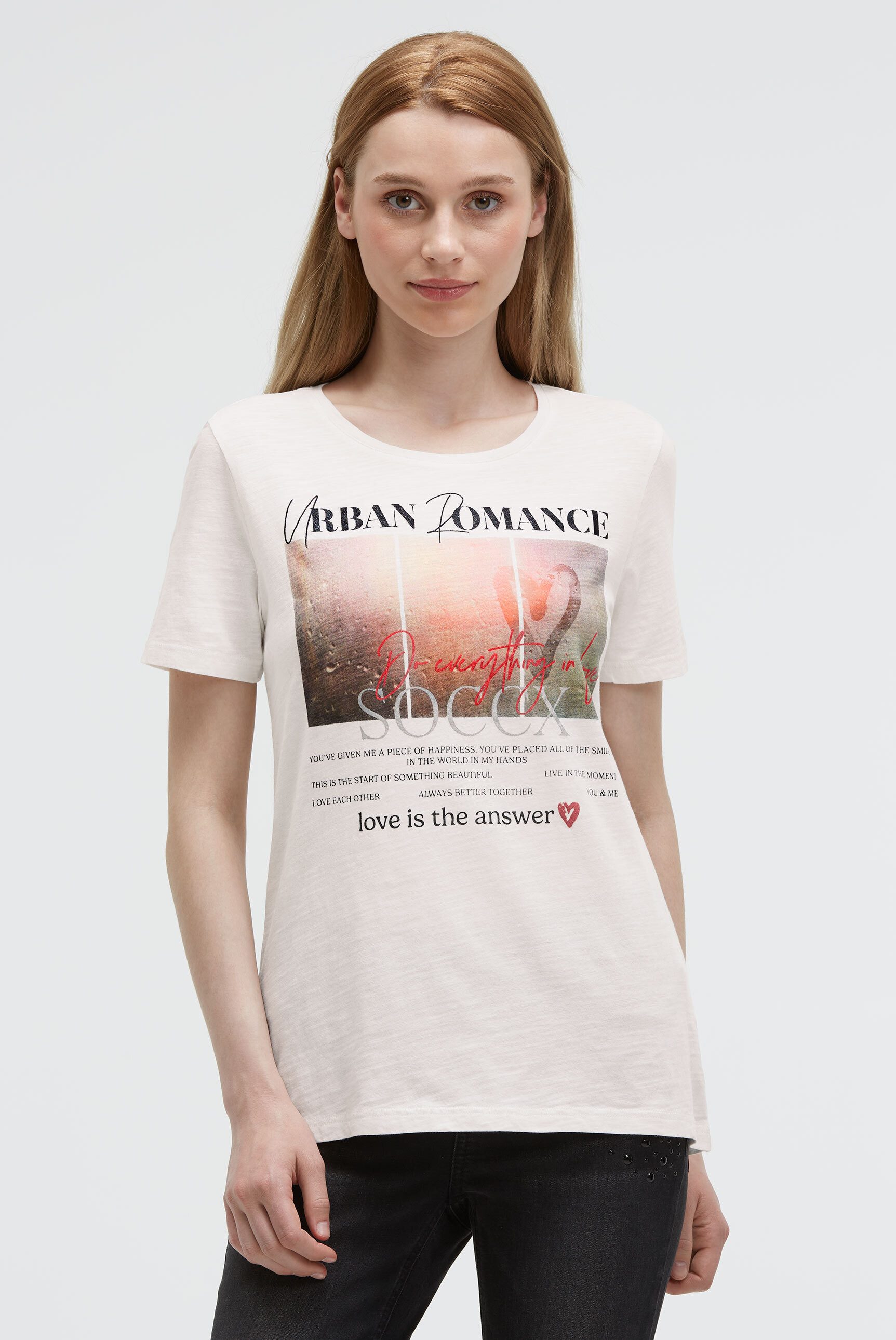 SOCCX Rundhalsshirt mit Necktape