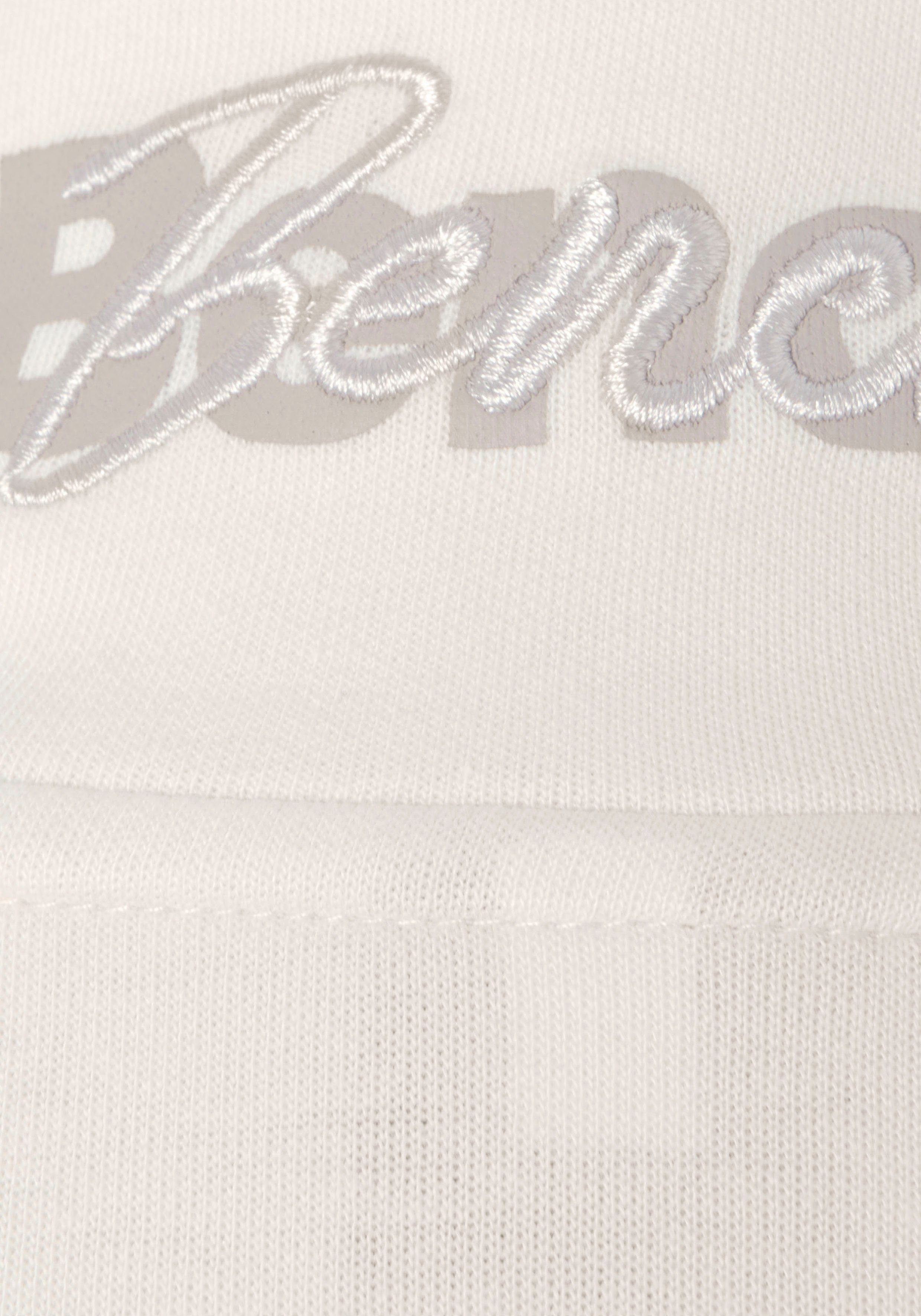 Bench. Loungewear Sweatjacke (1-tlg) mit bestickten Stehkragen, Loungeanzug