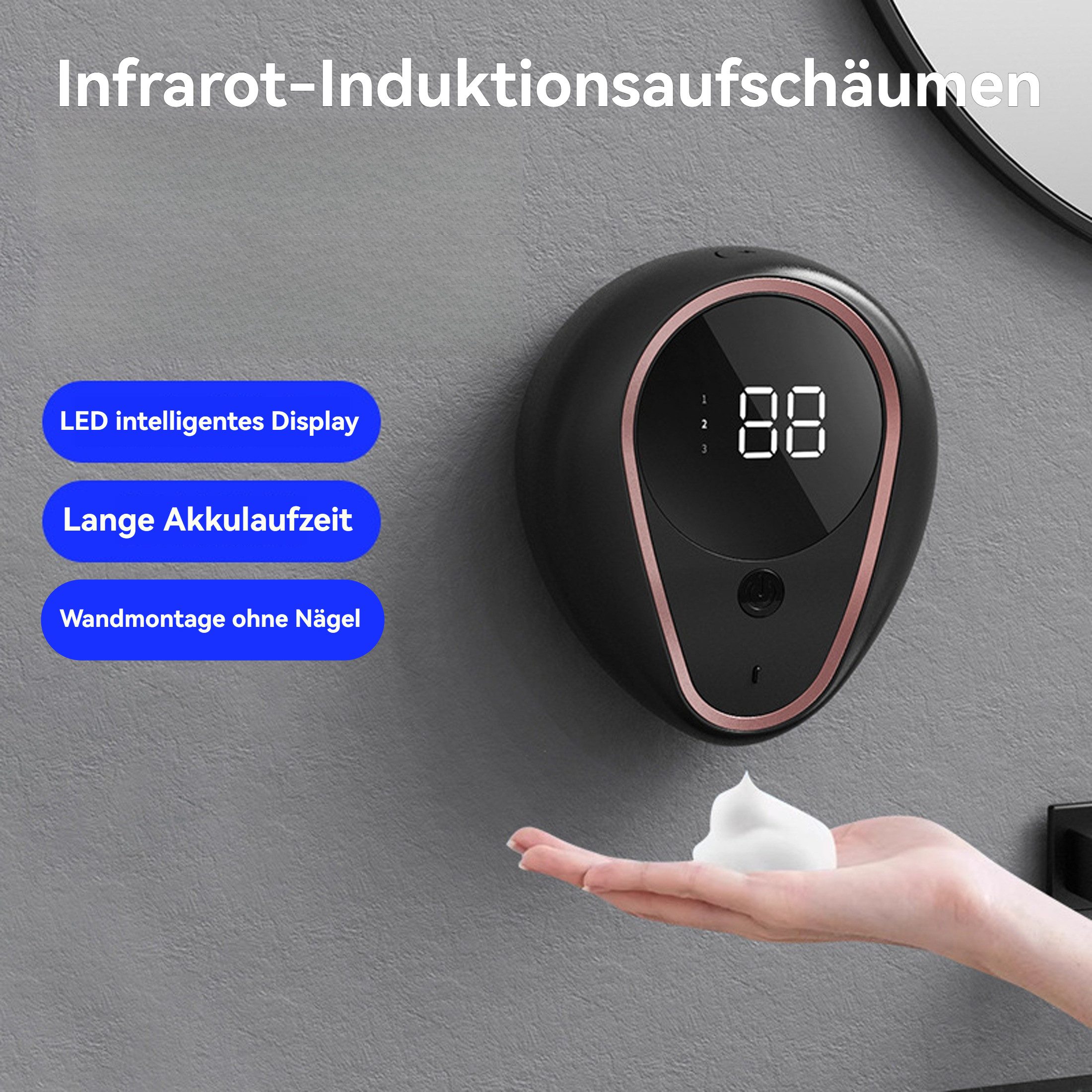 YINDN Seifenspender Wandseifenspende, Intelligenter Sensor-Seifenspender, ( günstig online kaufen