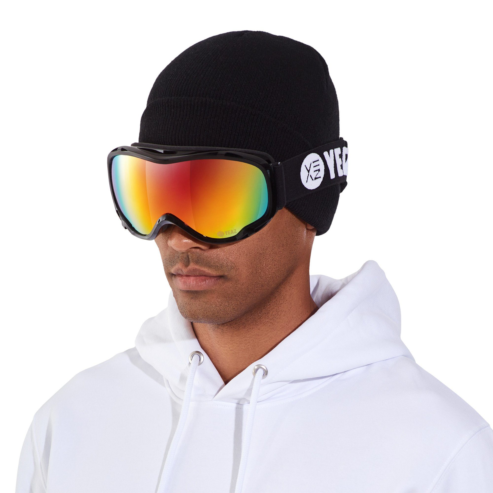 CLIFF schwarz, snowboardbrille und für Snowboardbrille Premium-Ski- Erwachsene Jugendliche Skibrille und ski- YEAZ