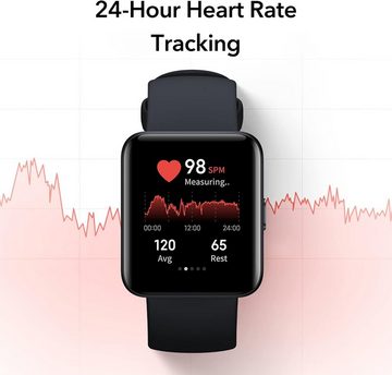 Xiaomi Smartwatch (1,55 Zoll, Android iOS), GPS Herzfrequenzmessung, Blutsauerstoffmessung, 100+ Trainingsmodi