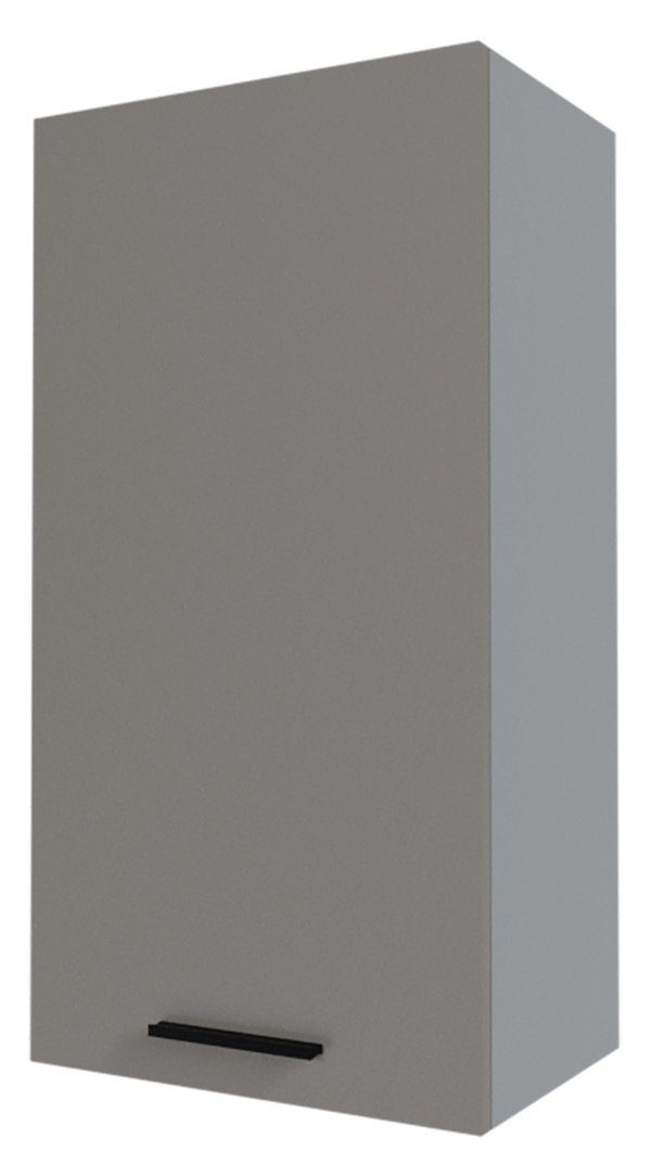 grey Korpusfarbe und Feldmann-Wohnen XL 1-türig 50cm Hängeschrank) wählbar Bonn Front- Klapphängeschrank (Bonn, matt stone