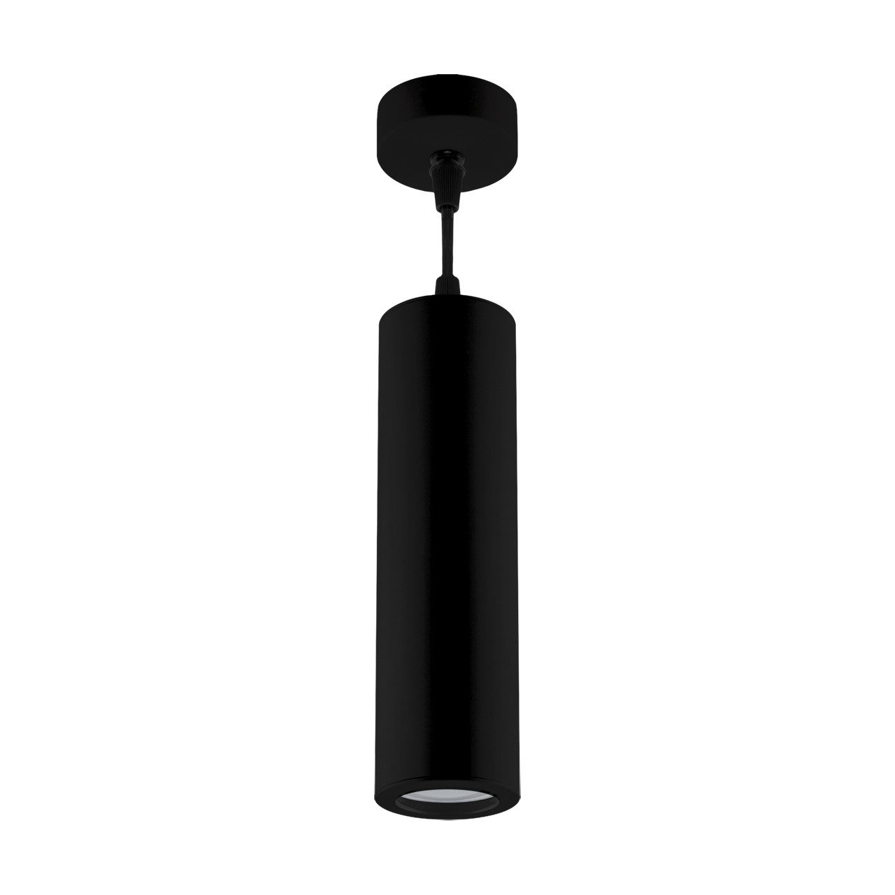 Licht-Erlebnisse Pendelleuchte BJORN, ohne Leuchtmittel, Metall H: max. 110 cm D: 6 cm rund Schwarz GU10 Modern