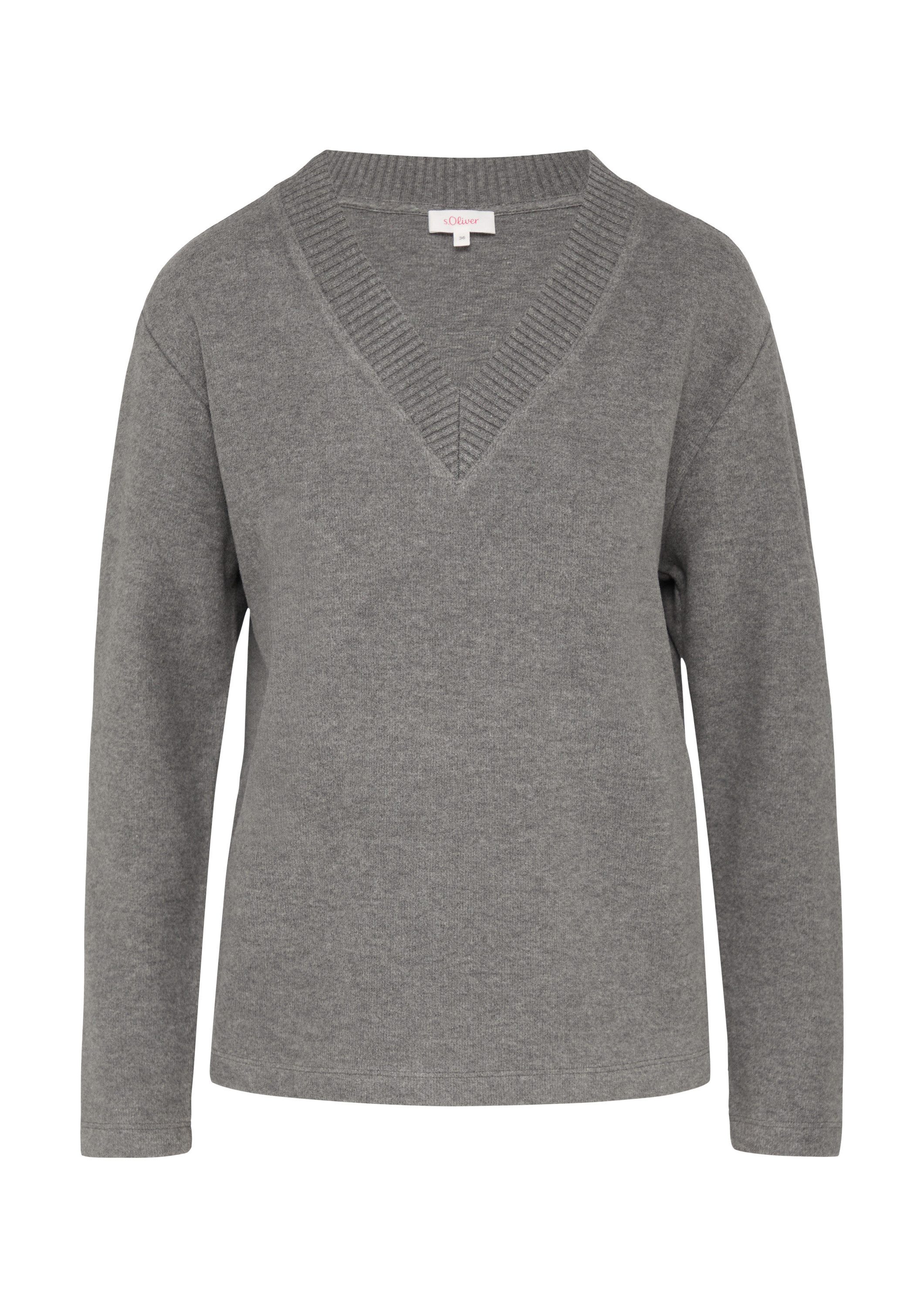 s.Oliver Sweatshirt Sweatshirt Weiches Sweatshirt mit günstig online kaufen