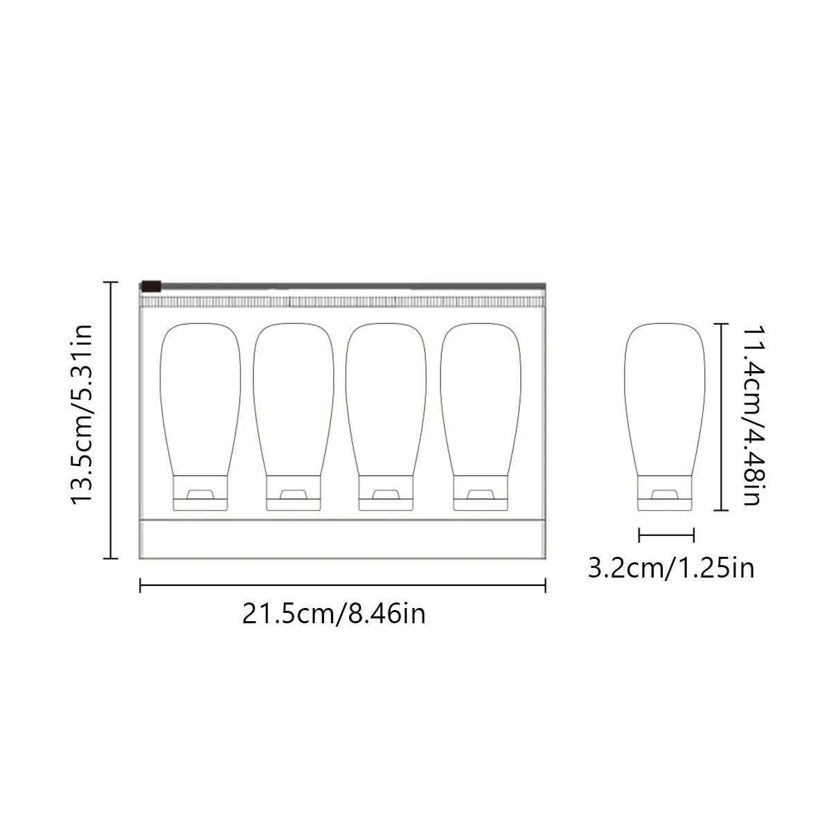 Heyork Seifenspender 4er-set Reiseflaschen 60ml Auslaufsicher für Shampoo L günstig online kaufen